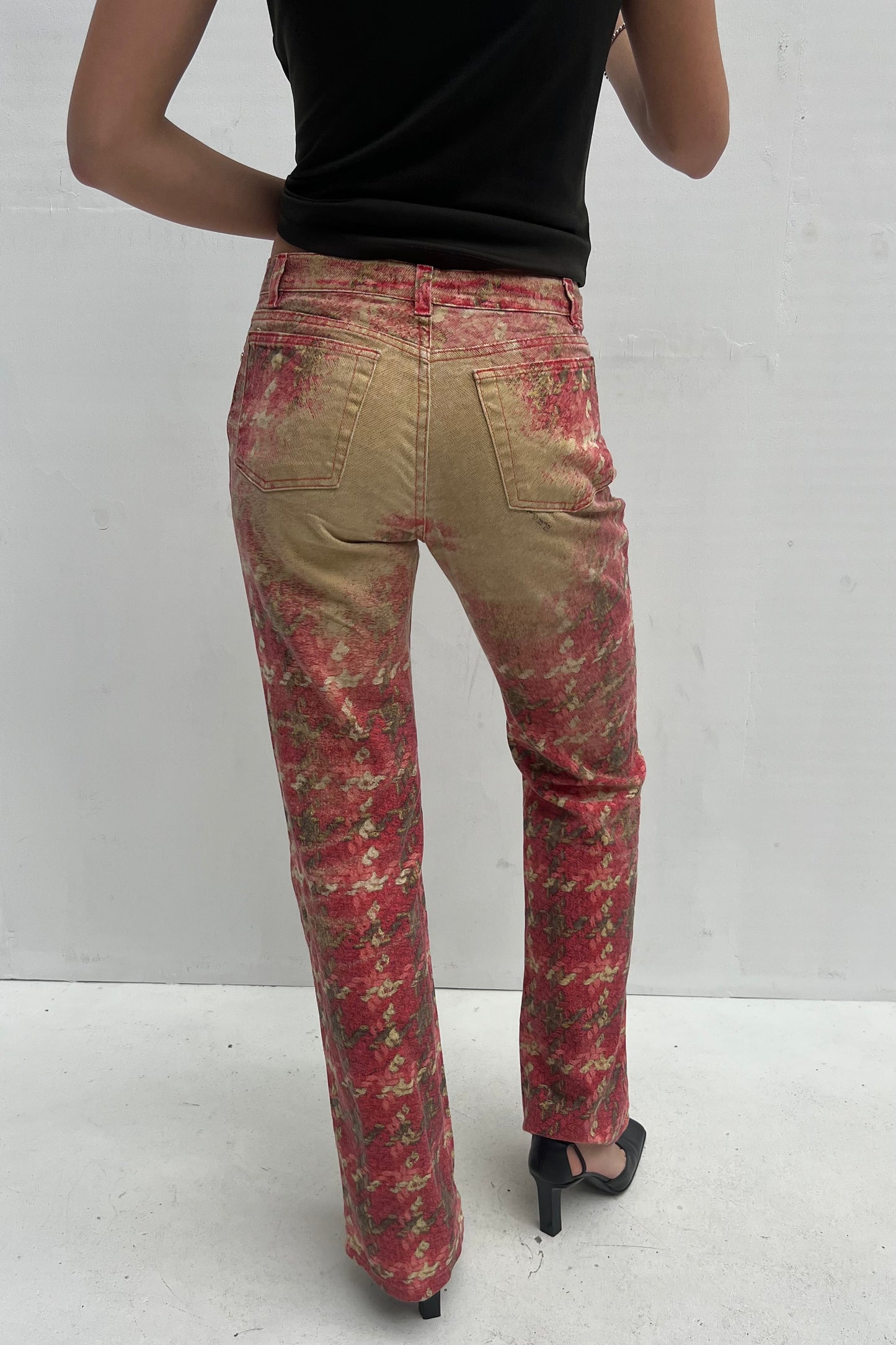 Vintage Knit Print Pants