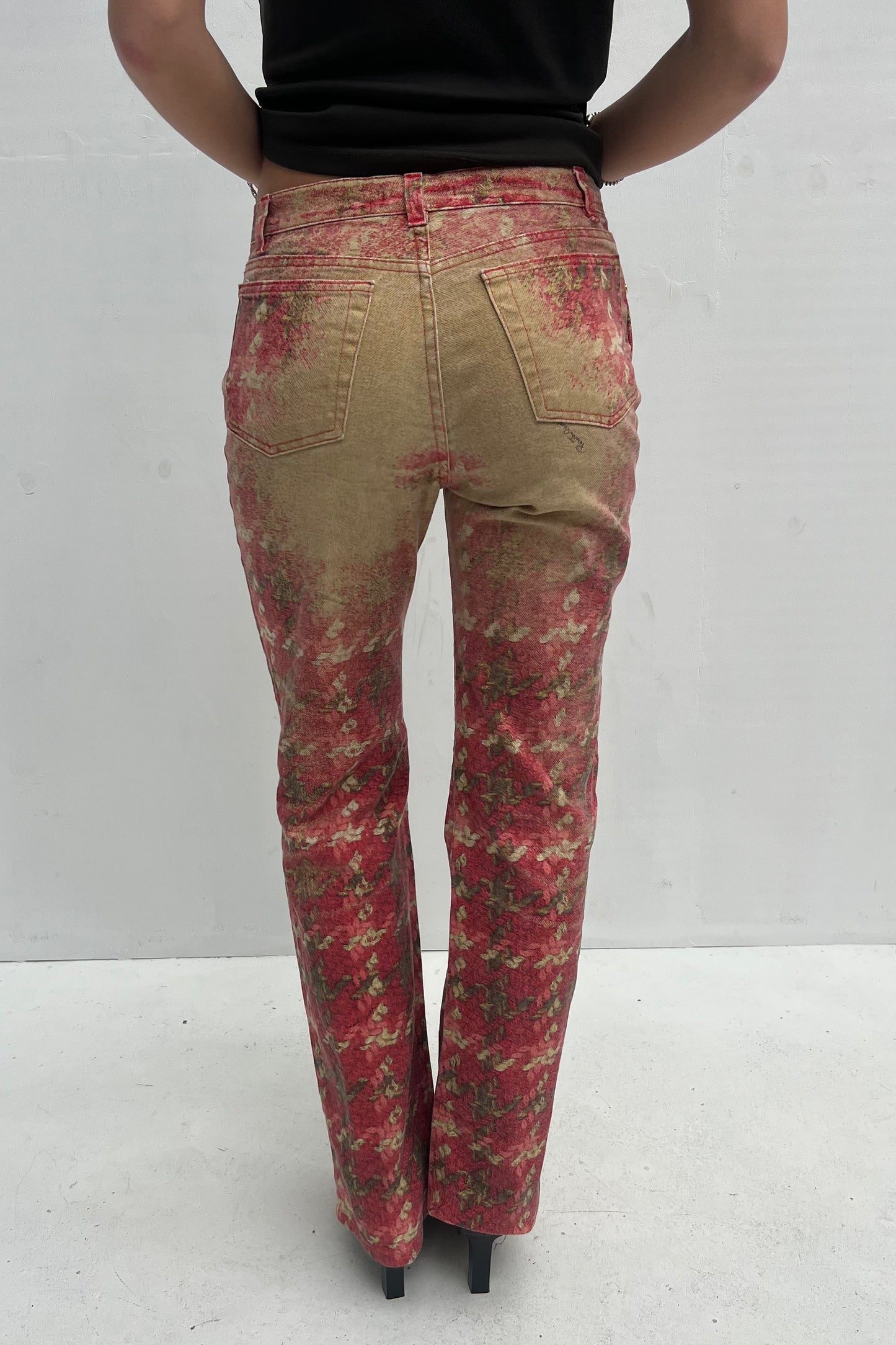 Vintage Knit Print Pants