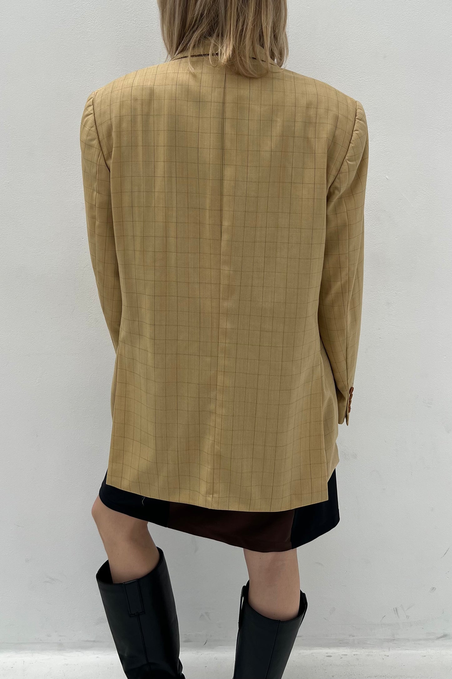 Vintage Checked Blazer