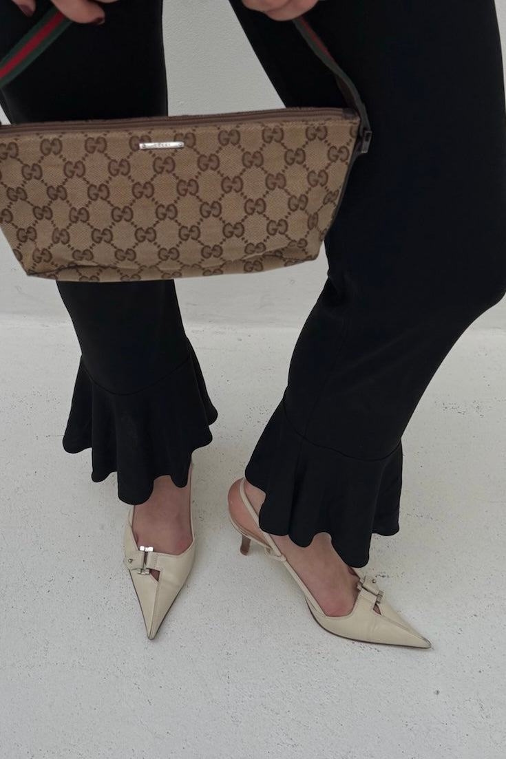 Vintage Cream Mules 37.5