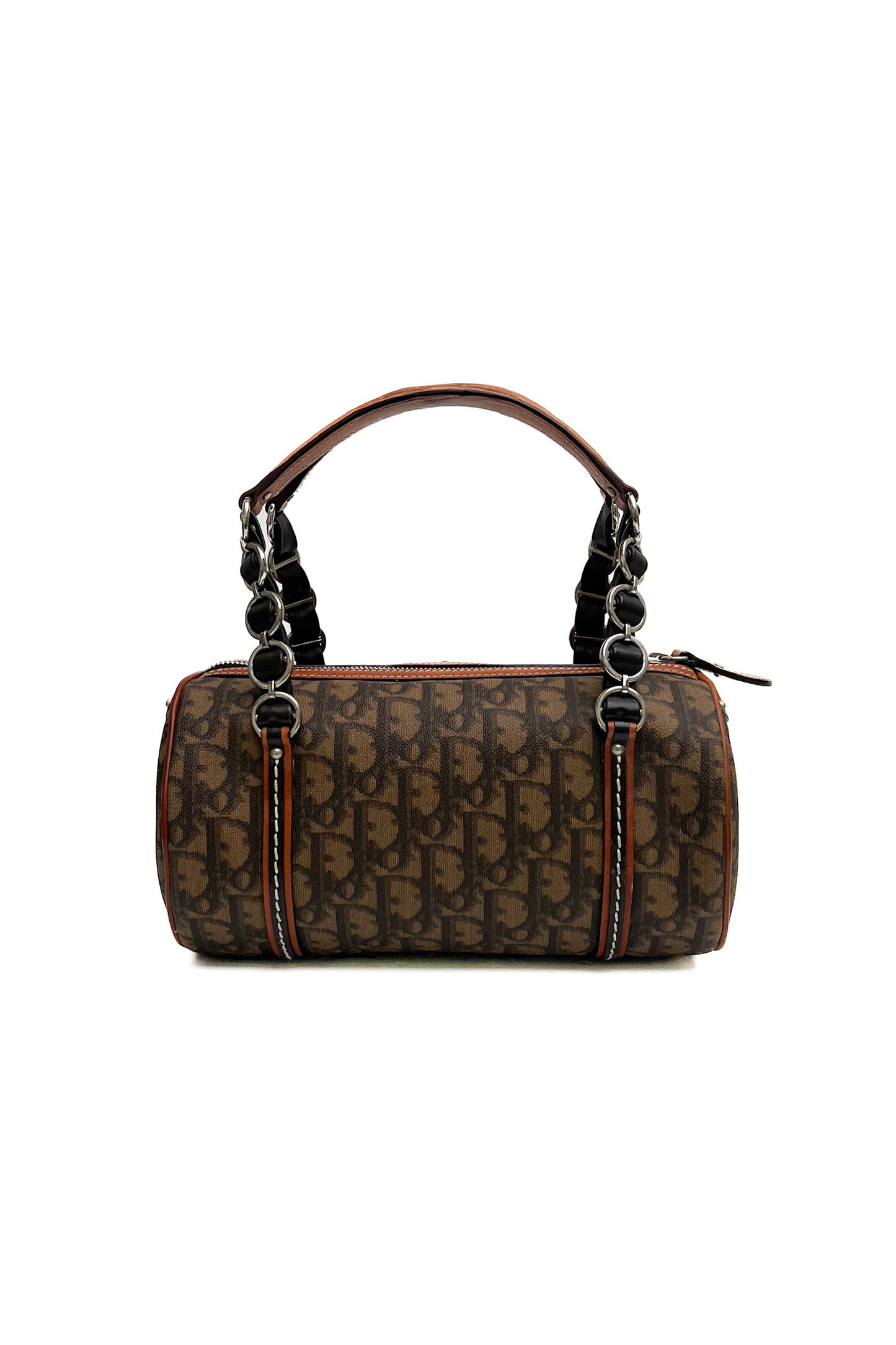 Vintage Brown Trotter Romantique Barrel Pochette