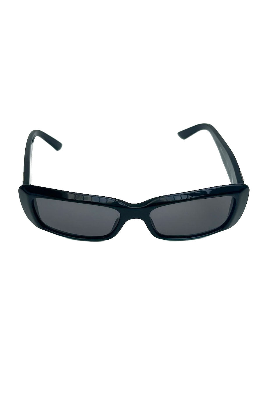 Vintage Black Classic Silver Interlocking Logo Sunglasses