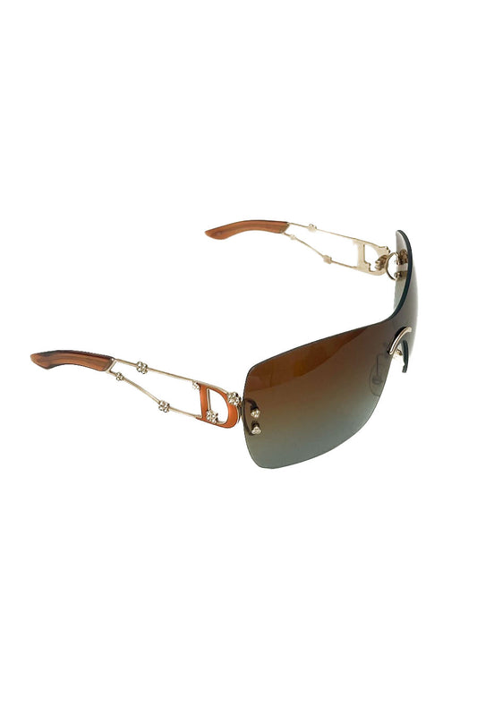 Vintage Golden Sweetest Mask Sunglasses