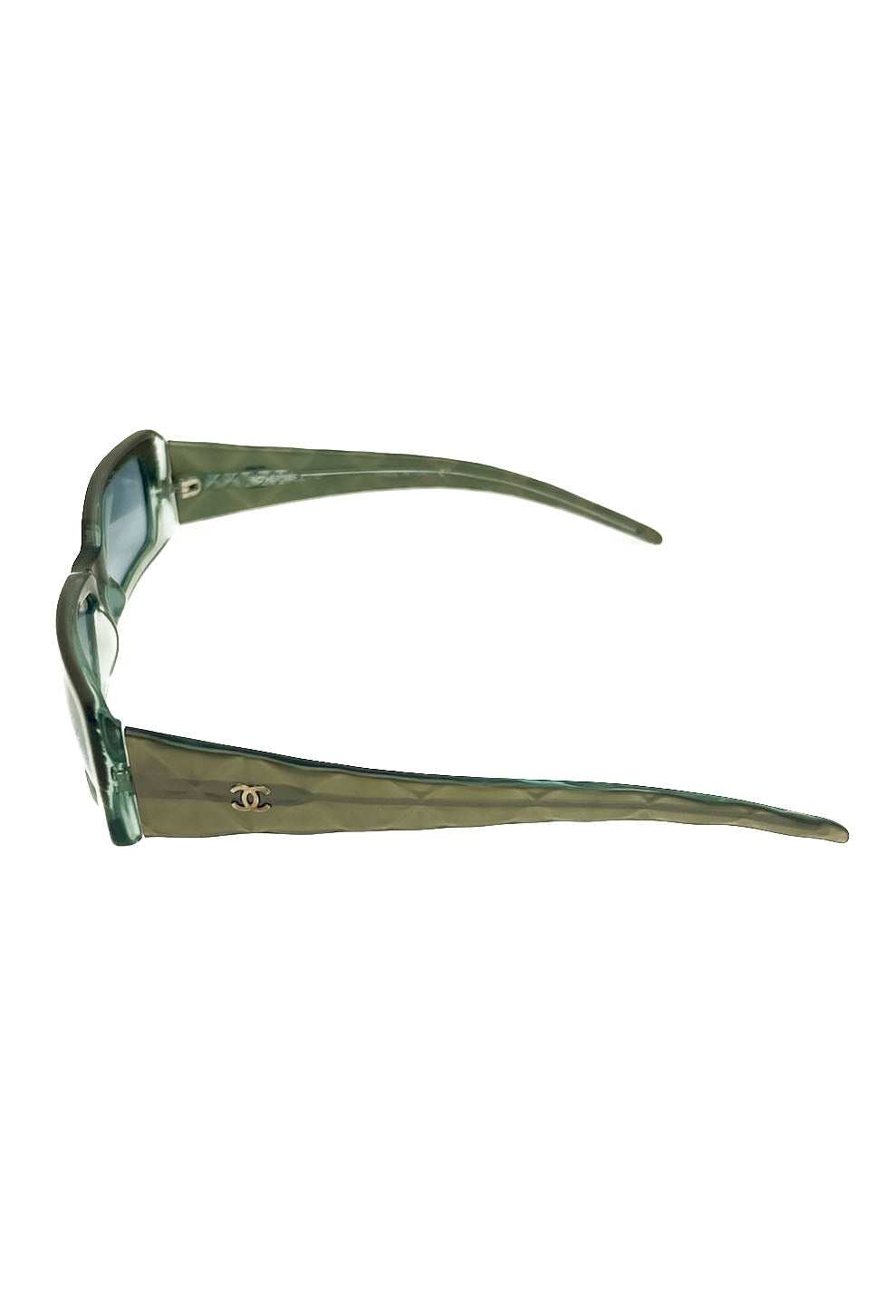 Vintage Degrade Green & Blue Rectangular Sunglasses