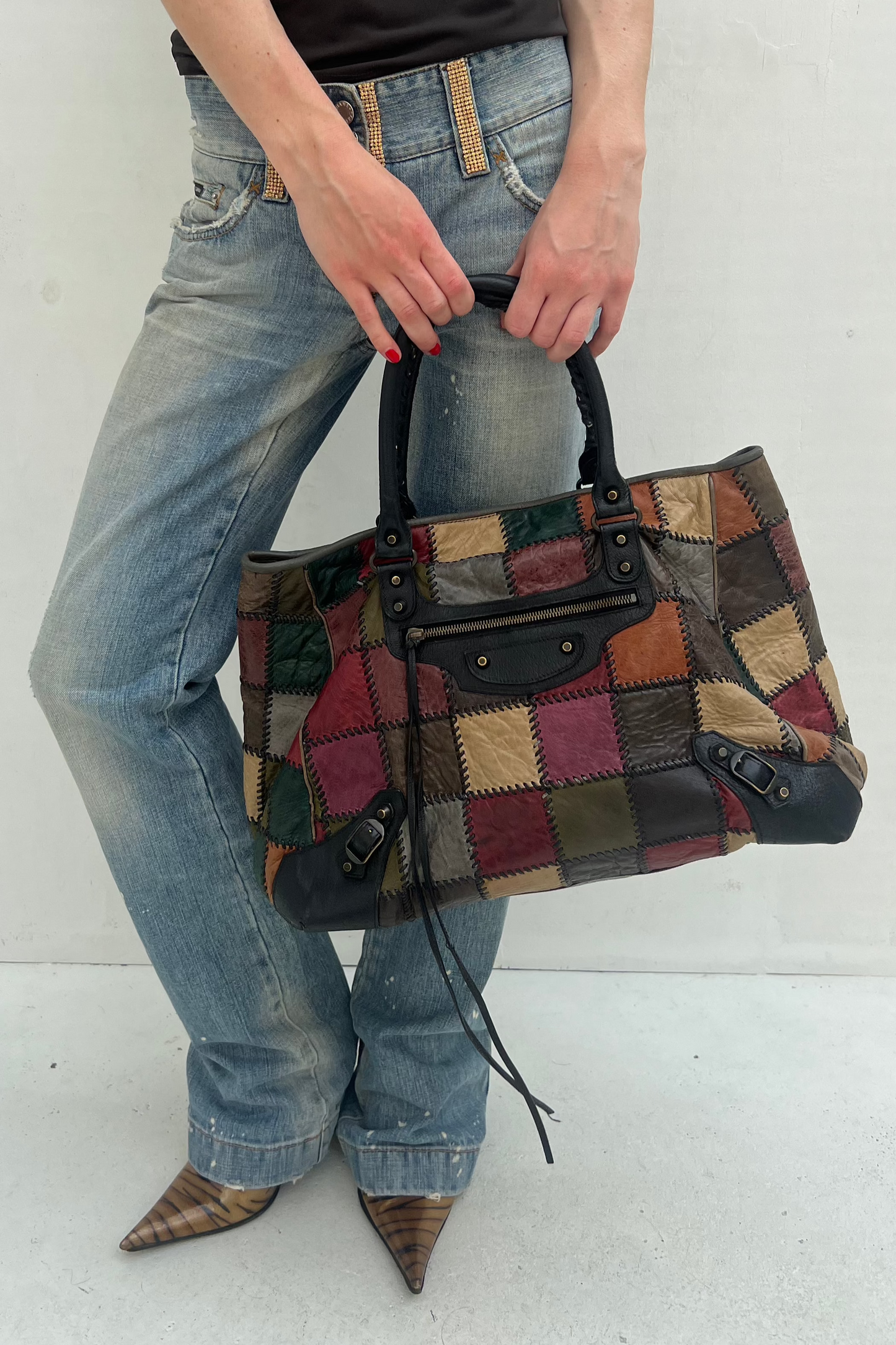 Vintage Patchwork Sunday City Bag