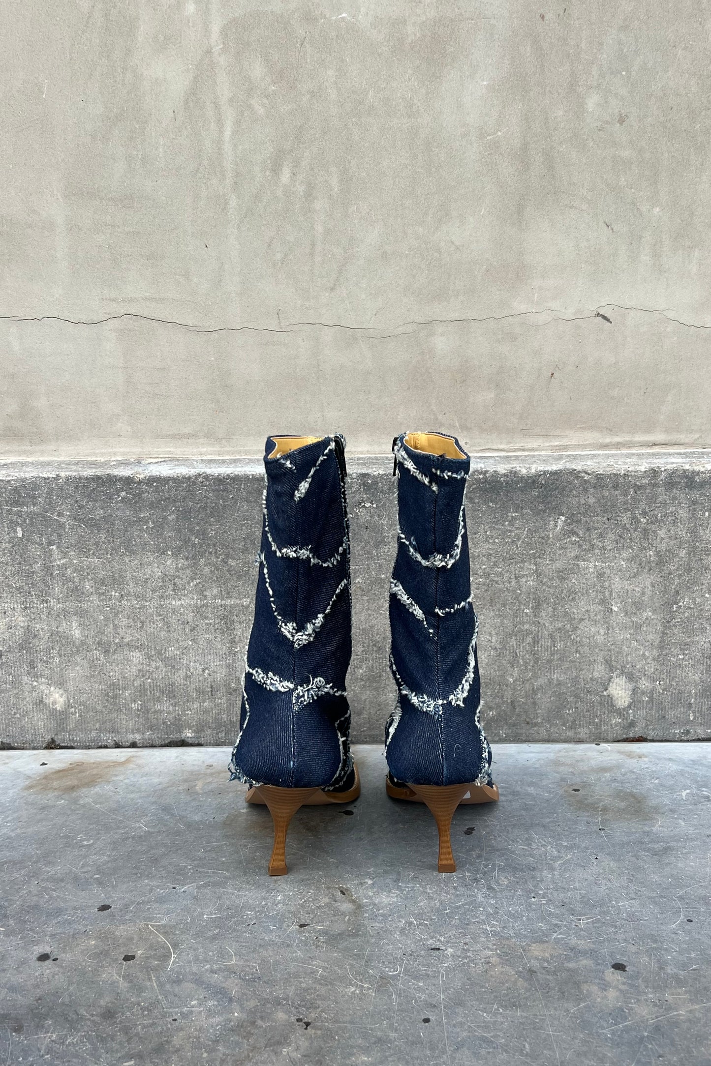 Vintage Denim Boots 39
