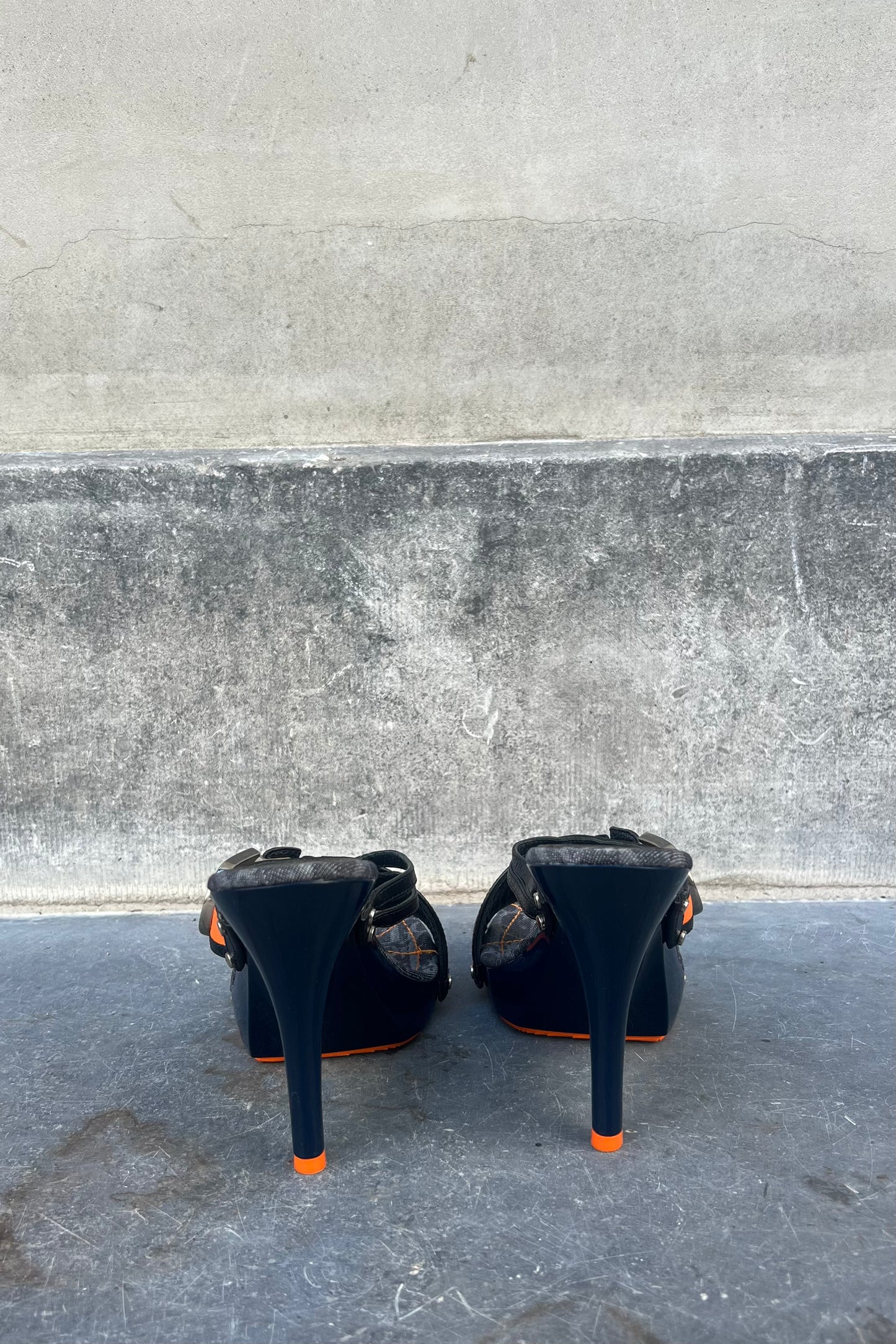 Vintage Denim Flight Heels 37