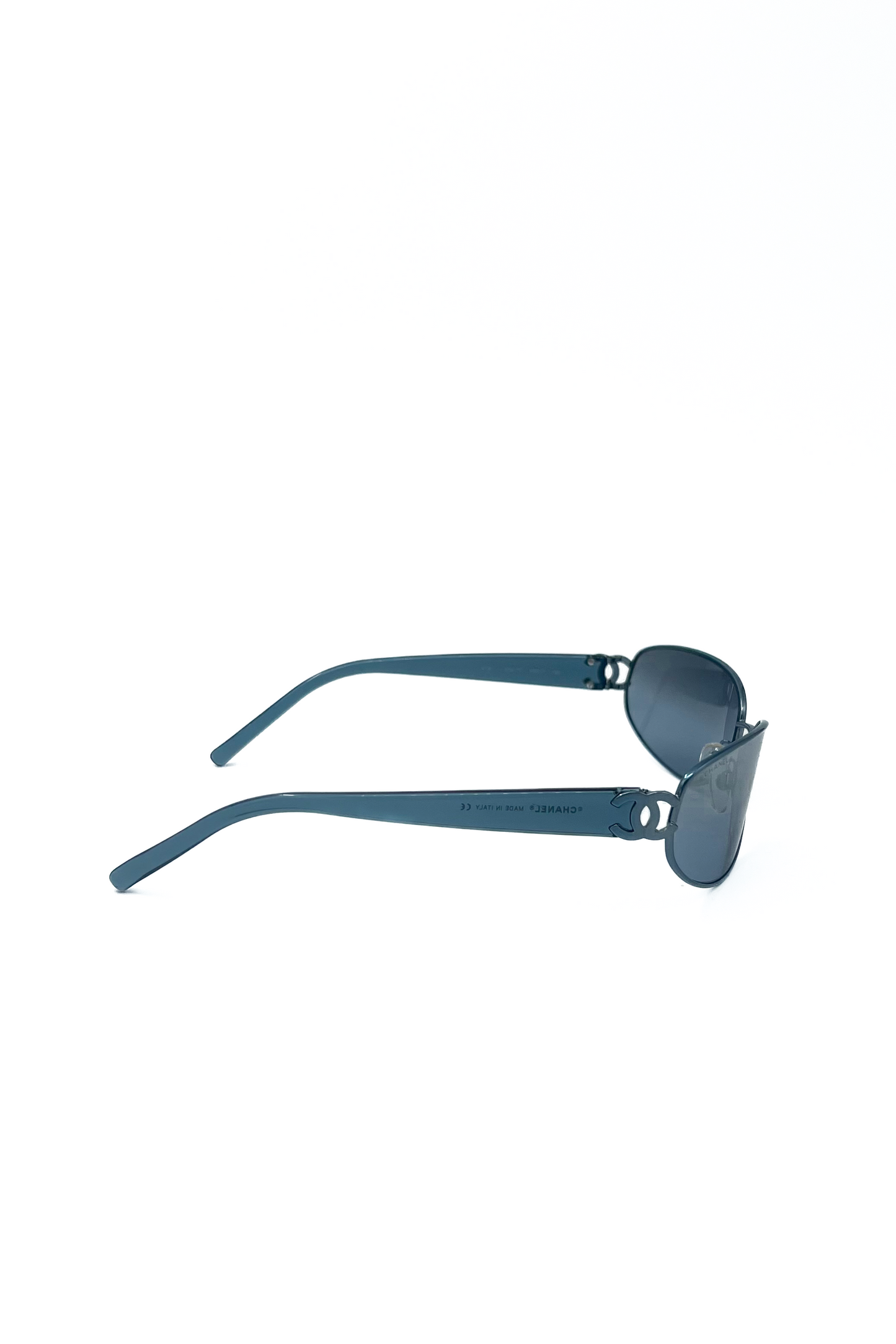 All Blue Metallic Speedy Sunglasses