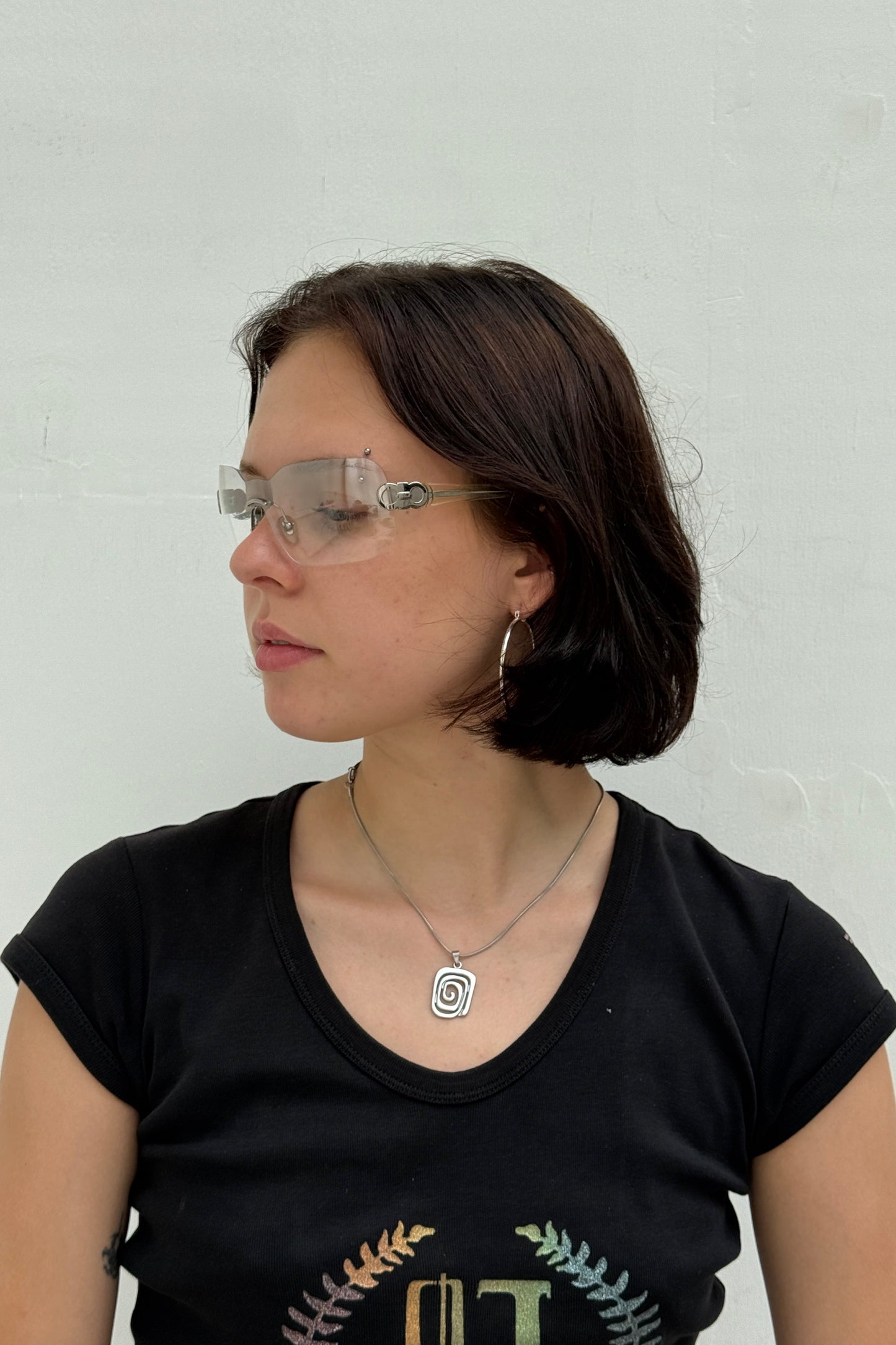 Vintage Transparent Mask Sunglasses