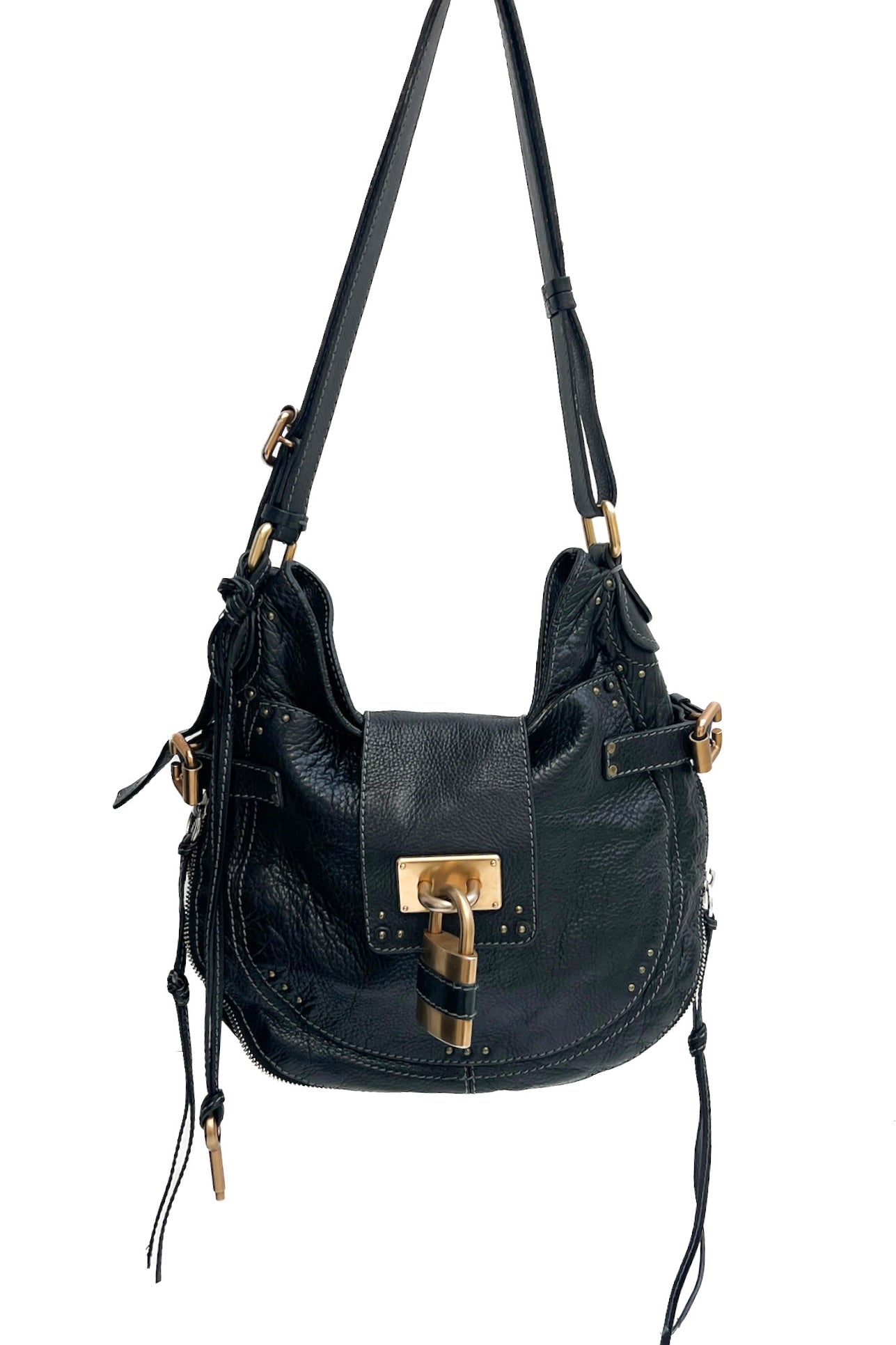 Vintage Paddington Black Hobo Bag