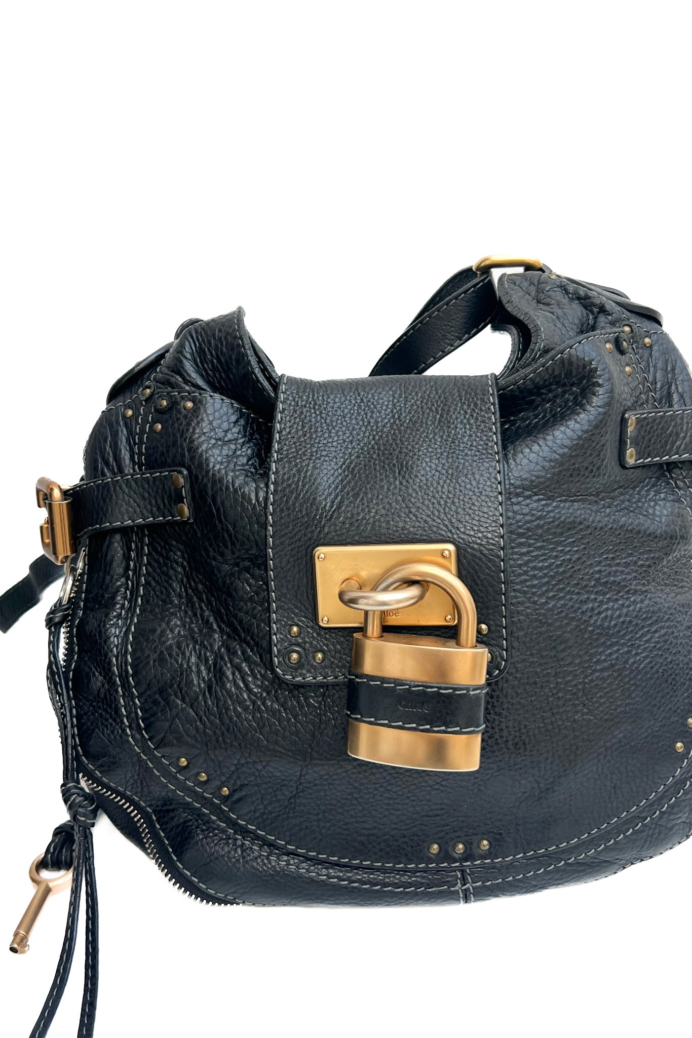 Vintage Paddington Black Hobo Bag