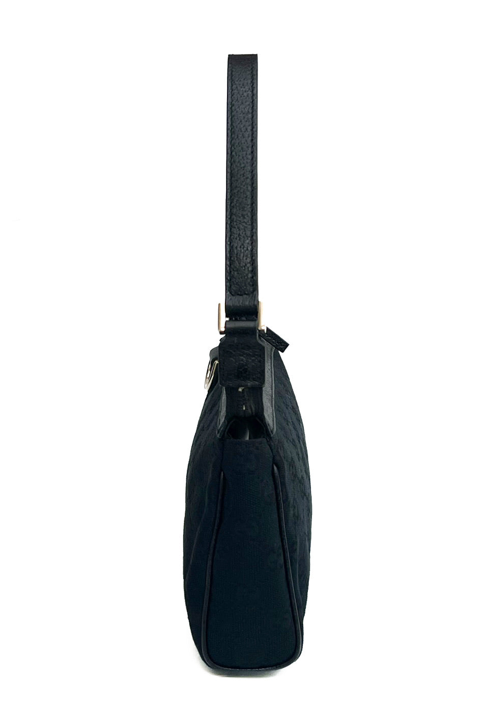 Vintage Black Monogram D-Ring Pochette