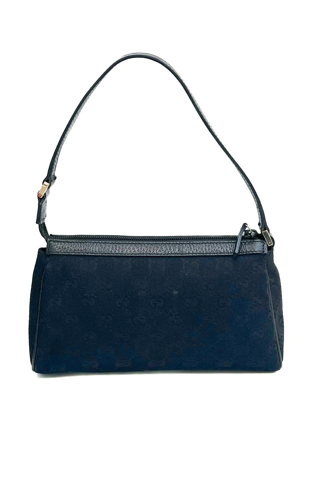 Vintage Black Monogram D-Ring Pochette