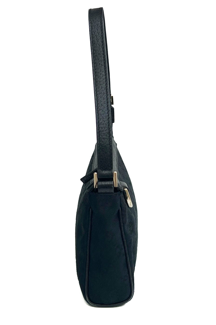 Vintage Black Monogram D-Ring Pochette