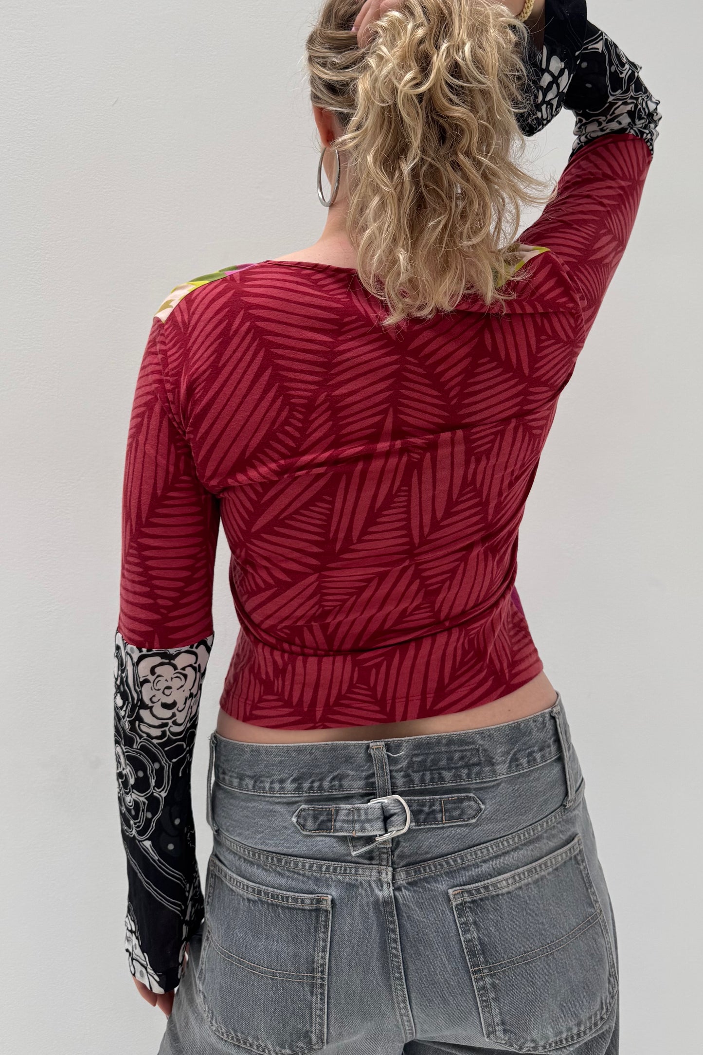 Vintage Patchwork Flared Longsleeve