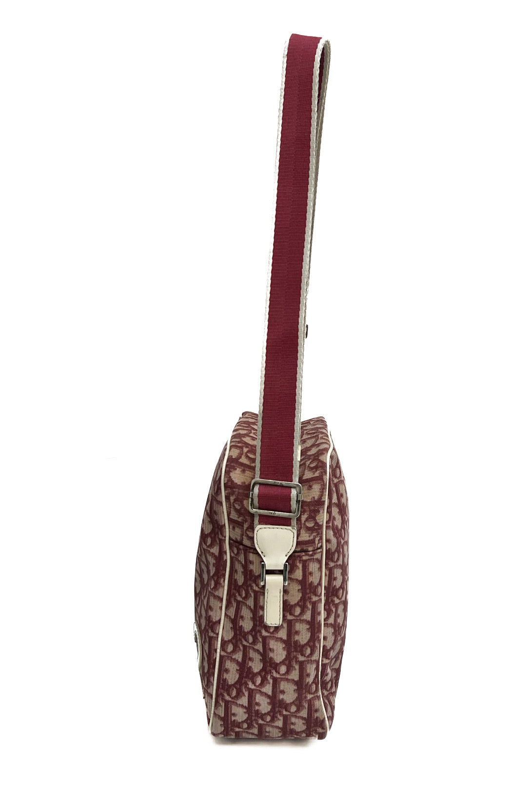 Vintage Red Coated Oblique Monogram Cross Body Bag
