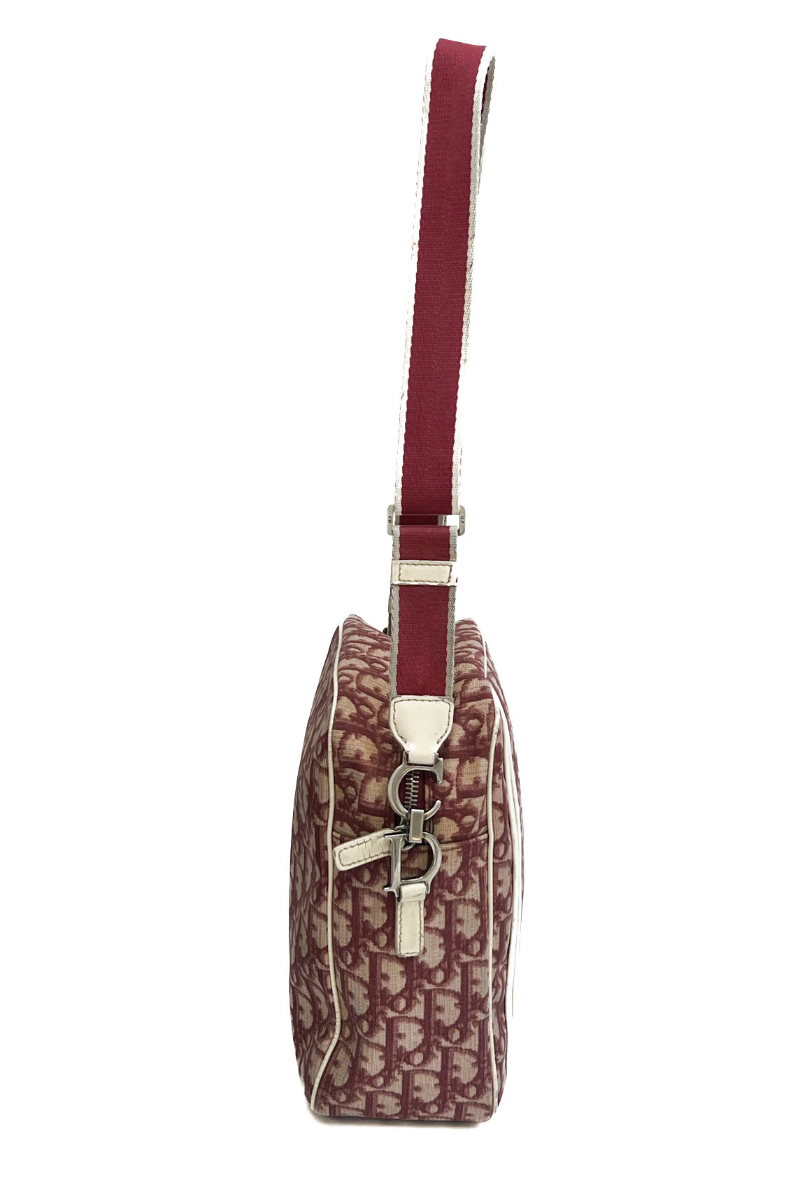 Vintage Red Coated Oblique Monogram Cross Body Bag