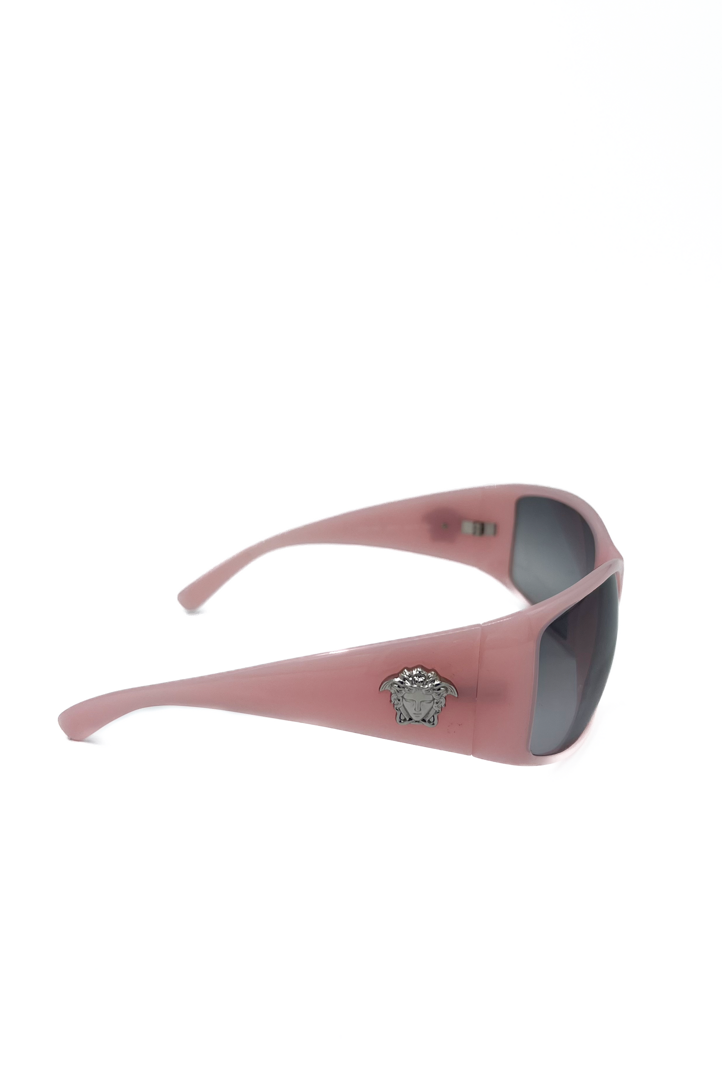 Vintage Baby Pink Silver Logo Sunglasses