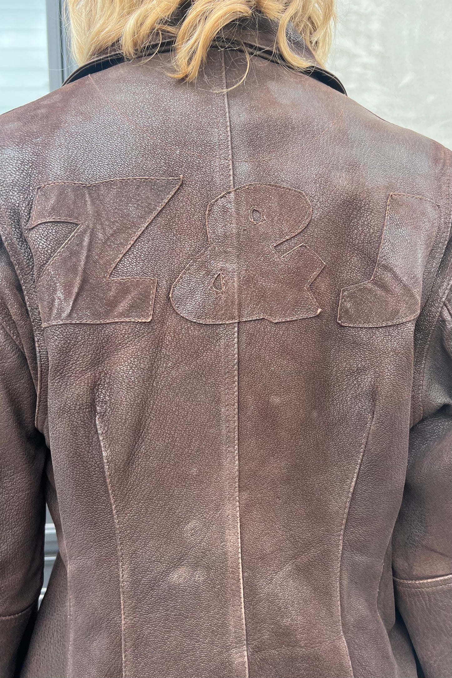 Vintage Zino & Judy Chocolate Leather Biker Jacket