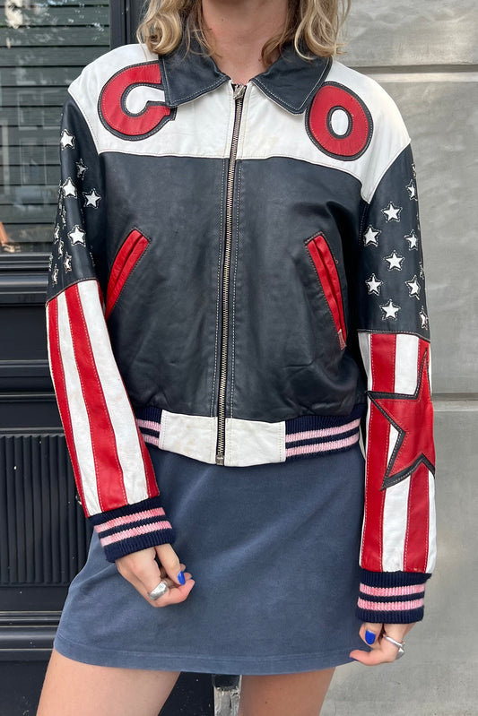Vintage Leather USA Jacket