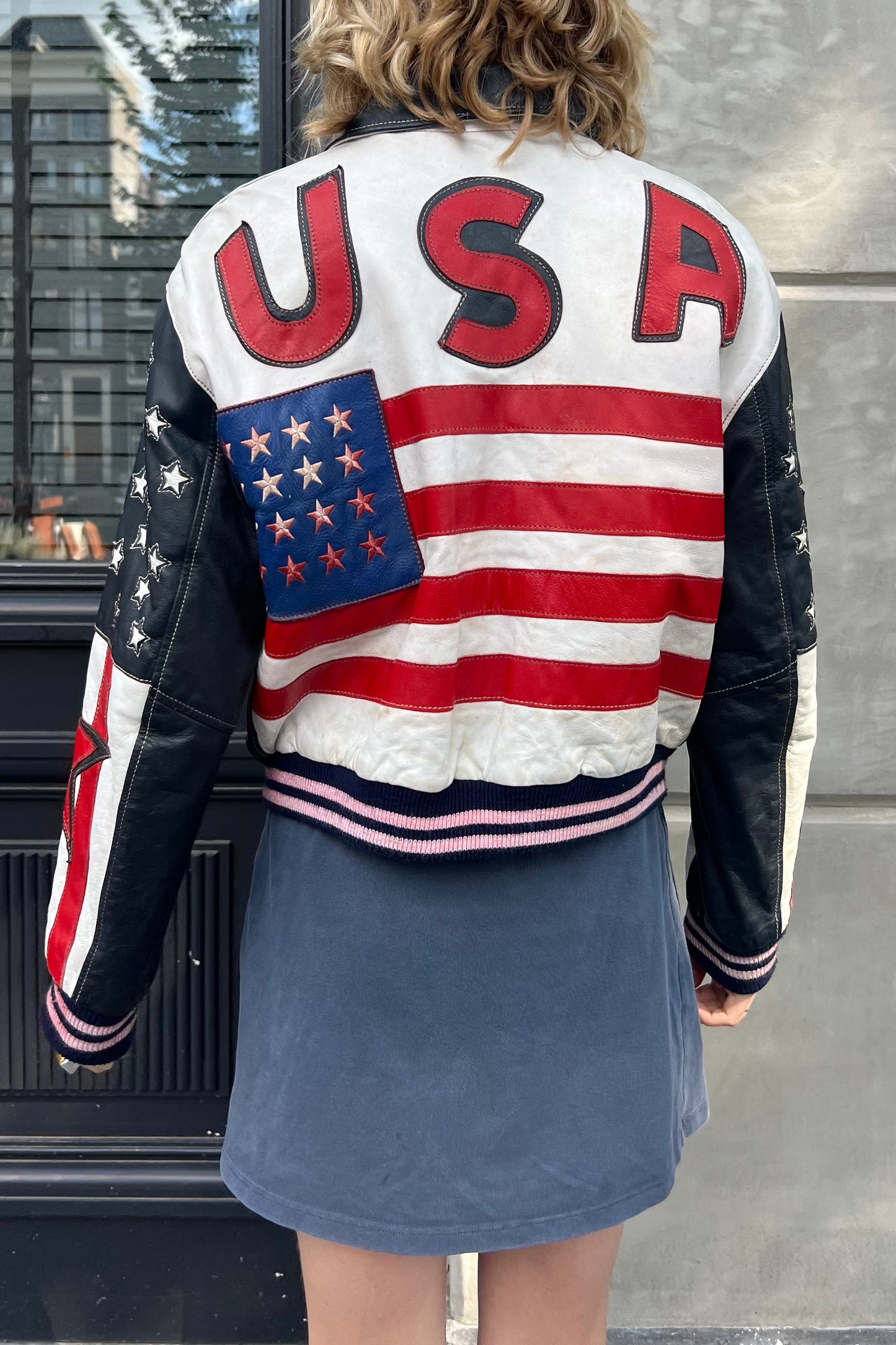 Vintage Leather USA Jacket