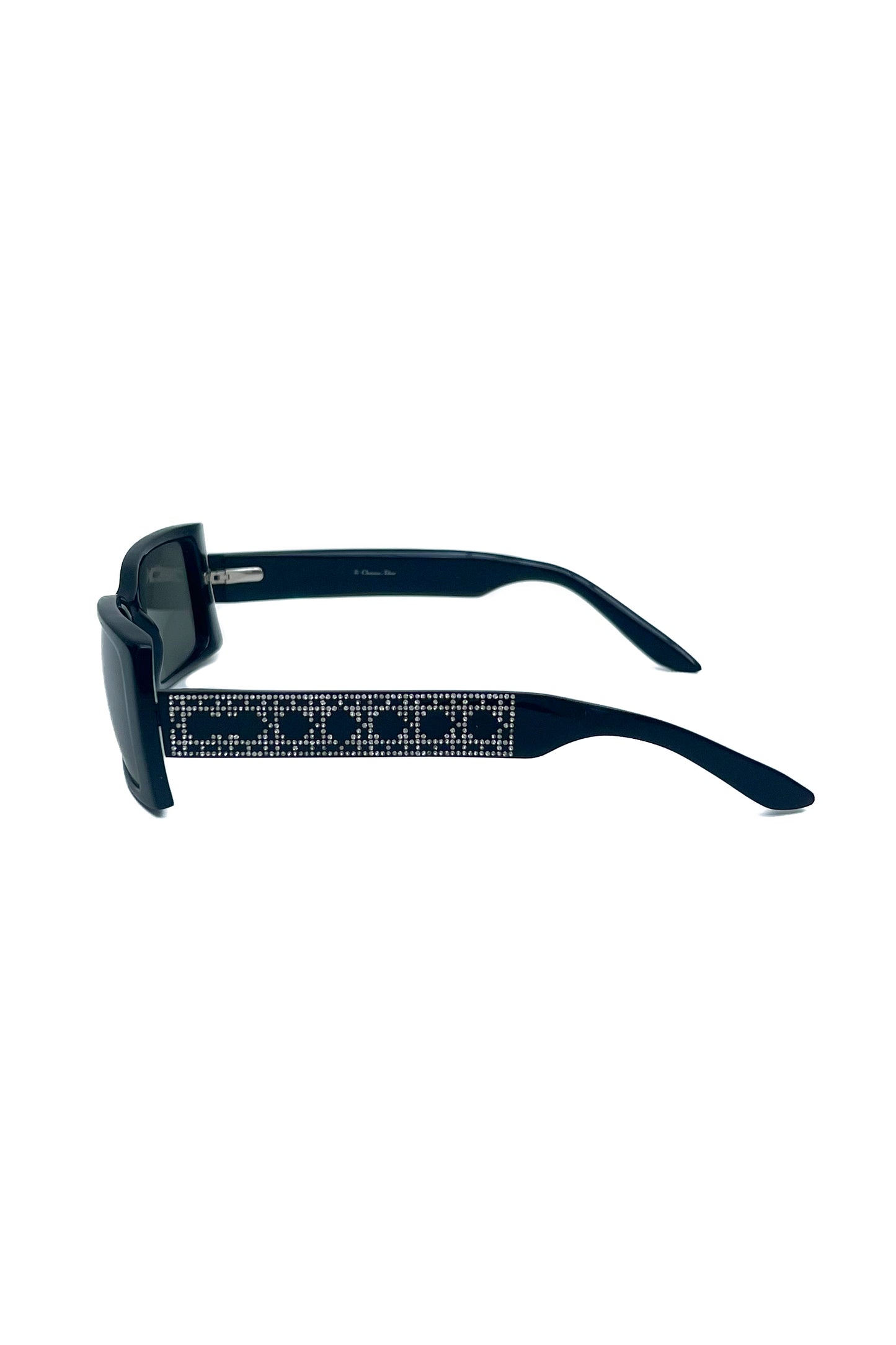 Vintage Black Strass Lady Sunglasses