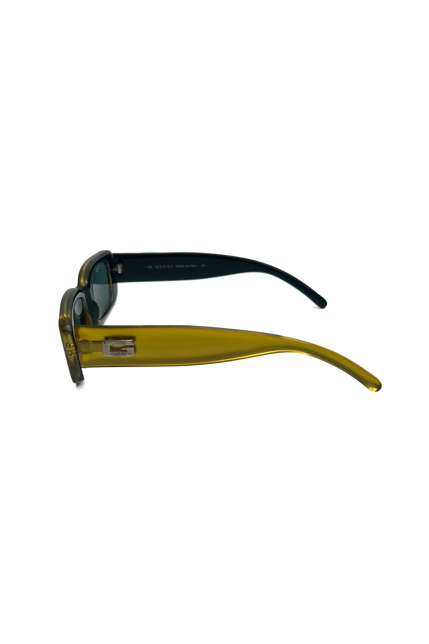 Vintage Olive Rectangular Classic Sunglasses