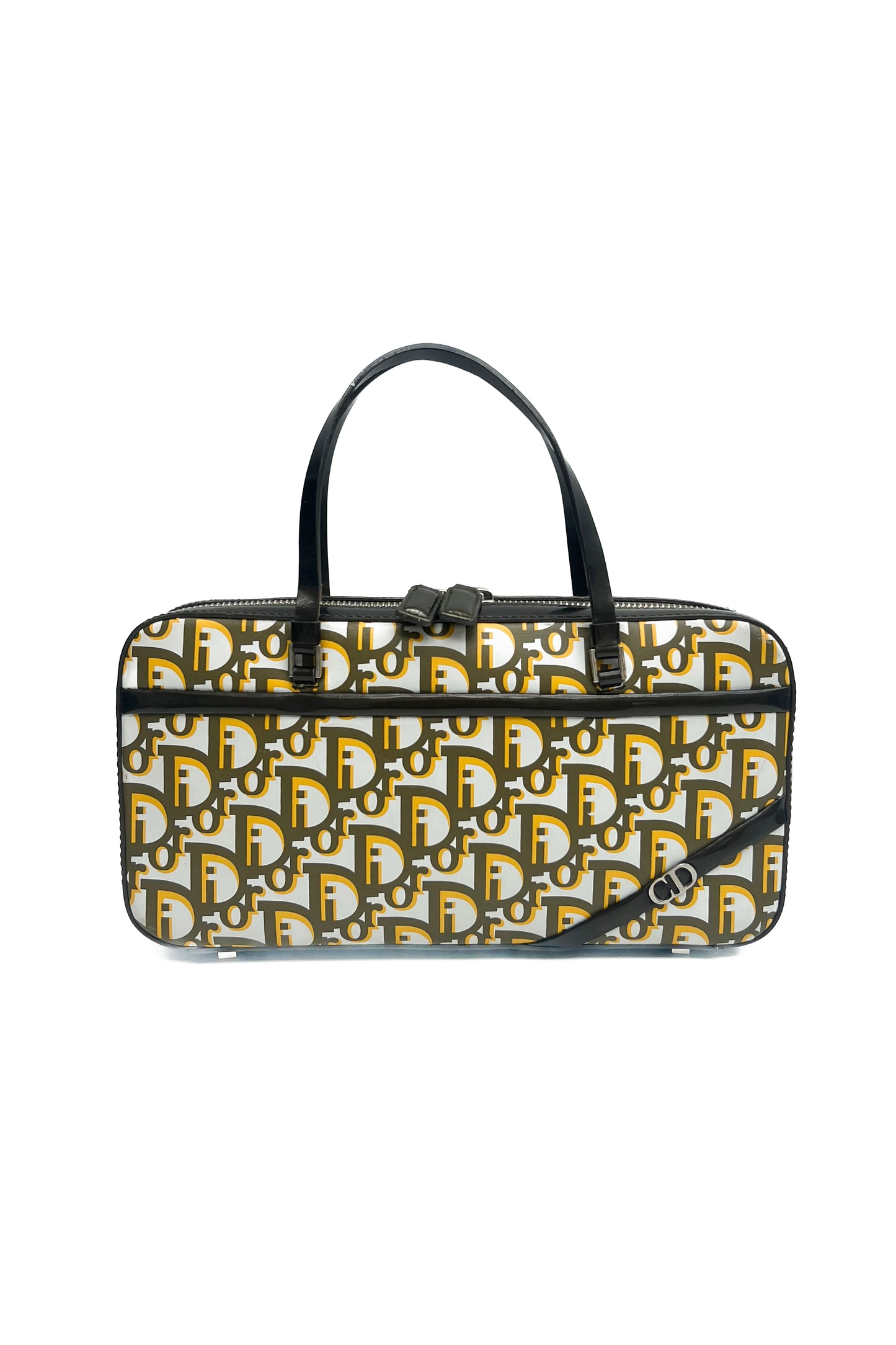 Vintage Dior Olive & Yellow Monogram Bag