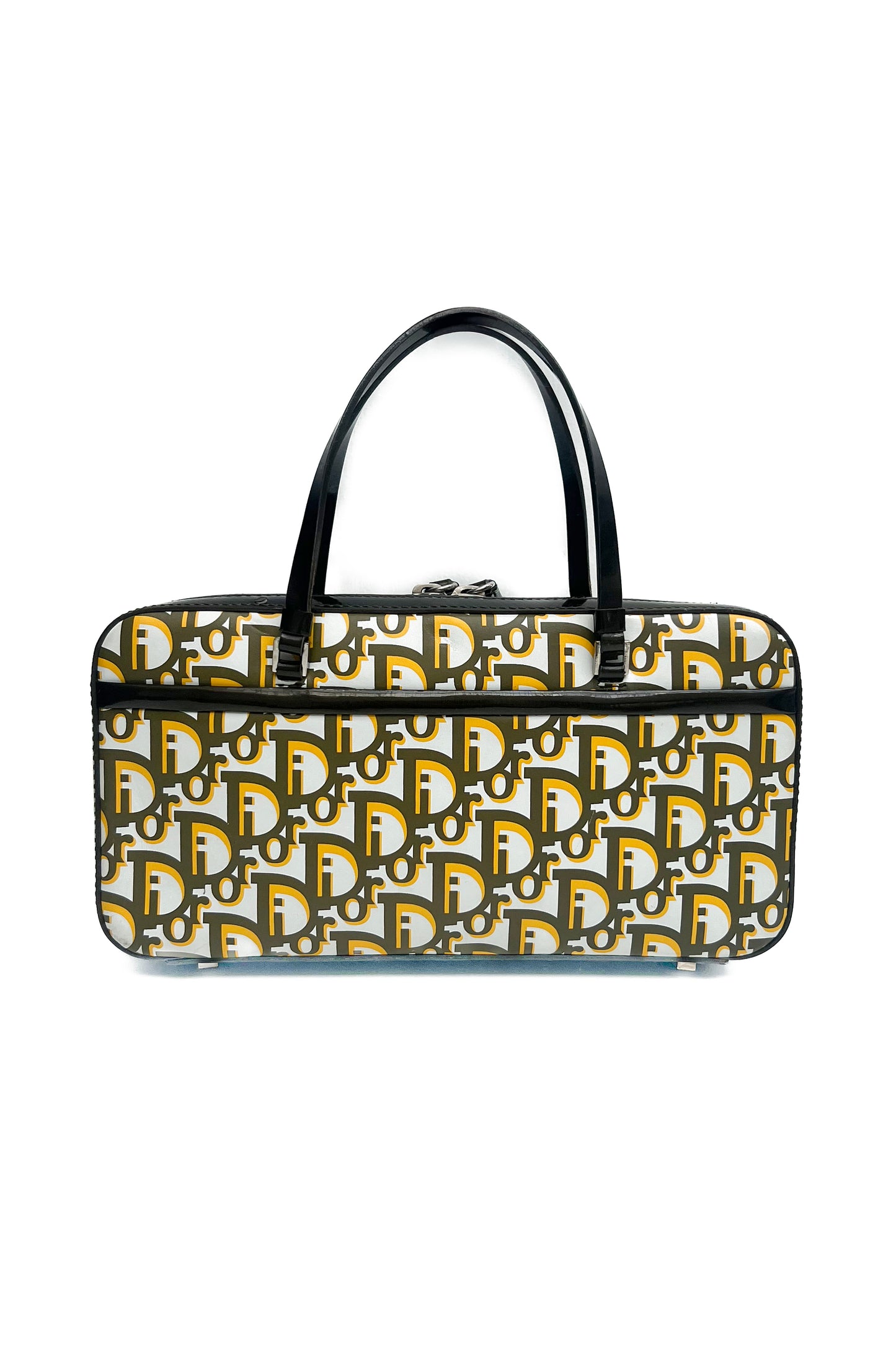 Vintage Dior Olive & Yellow Monogram Bag