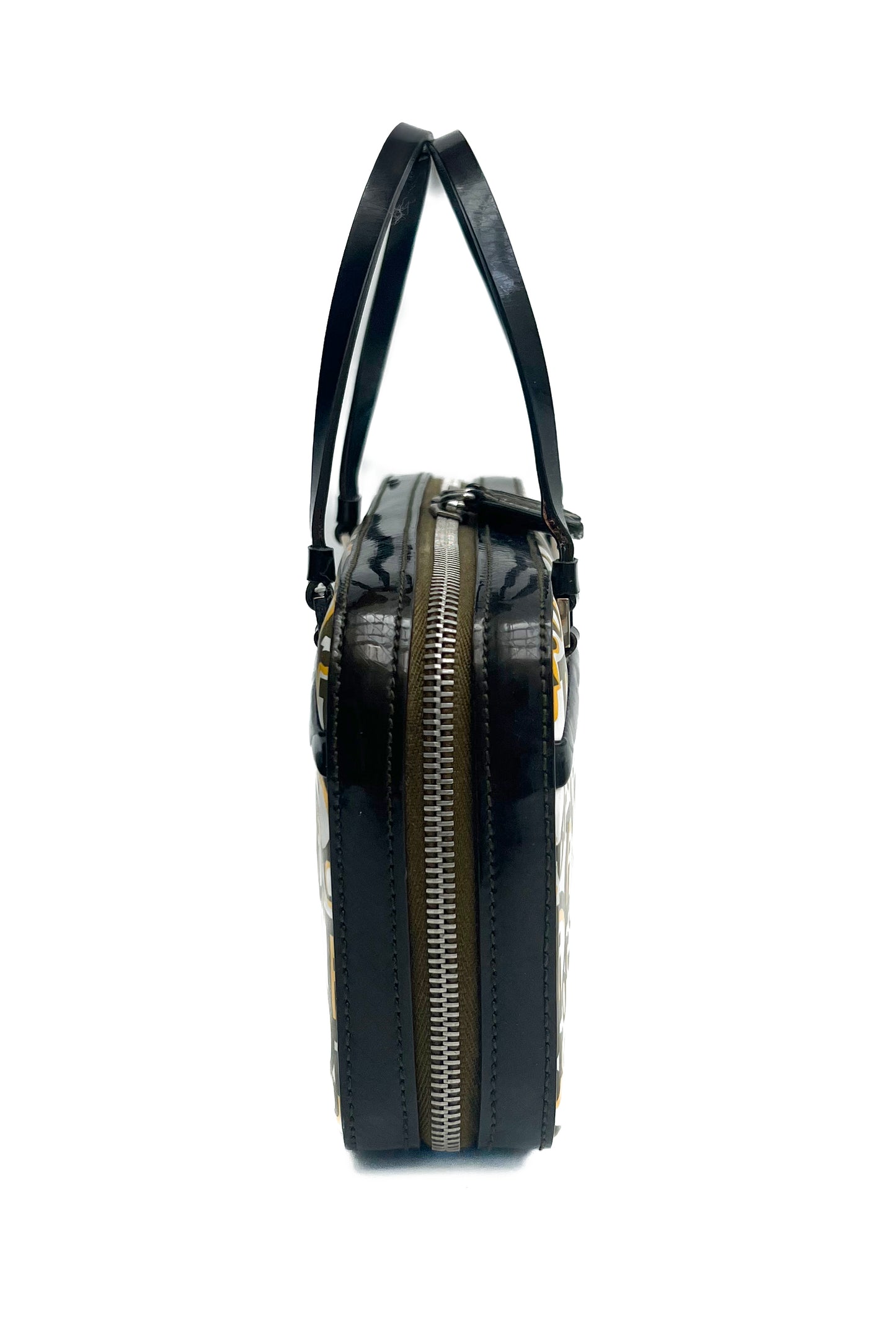 Vintage Dior Olive & Yellow Monogram Bag