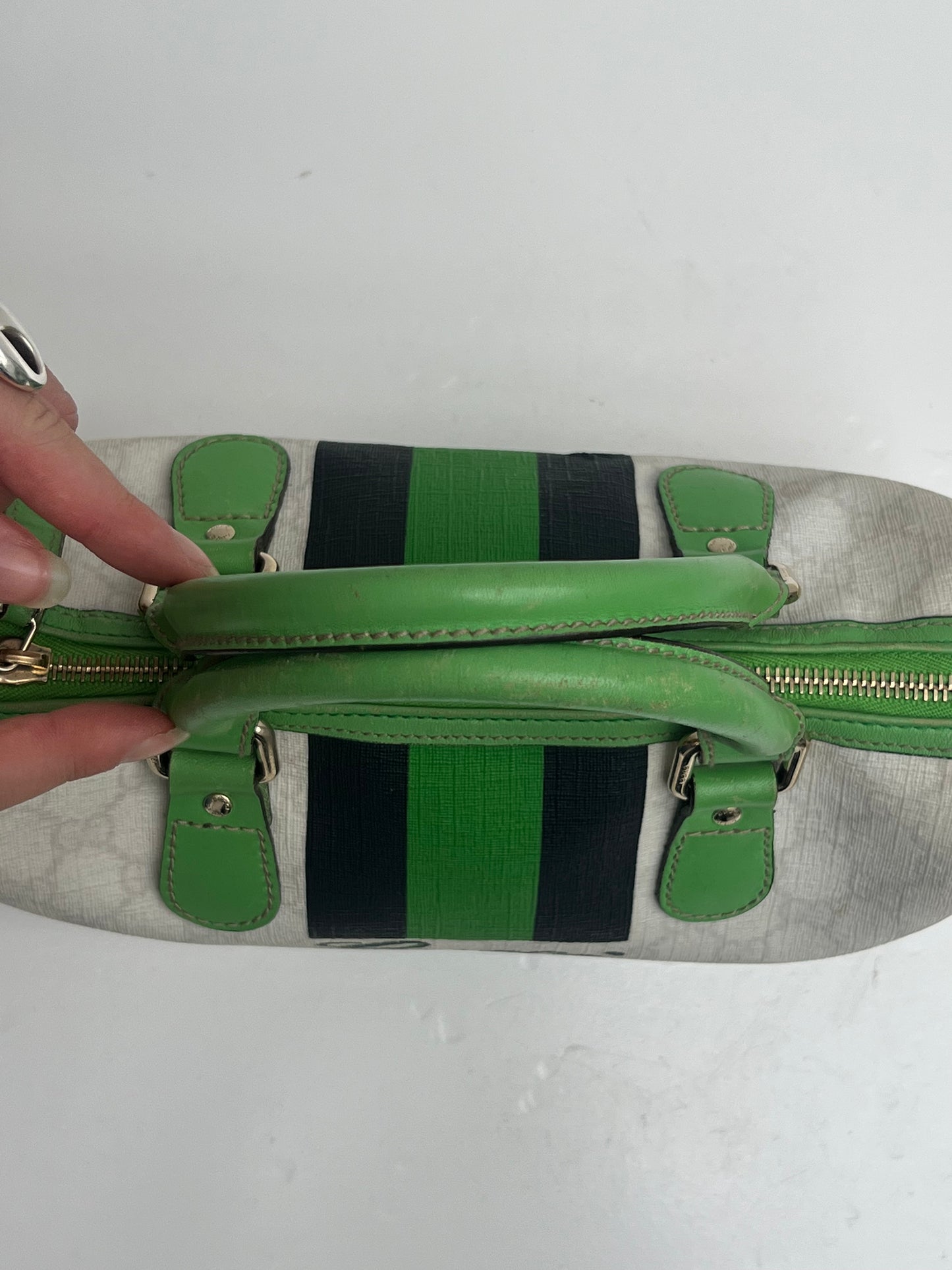 VintageGreen Joy mini Boston Bag