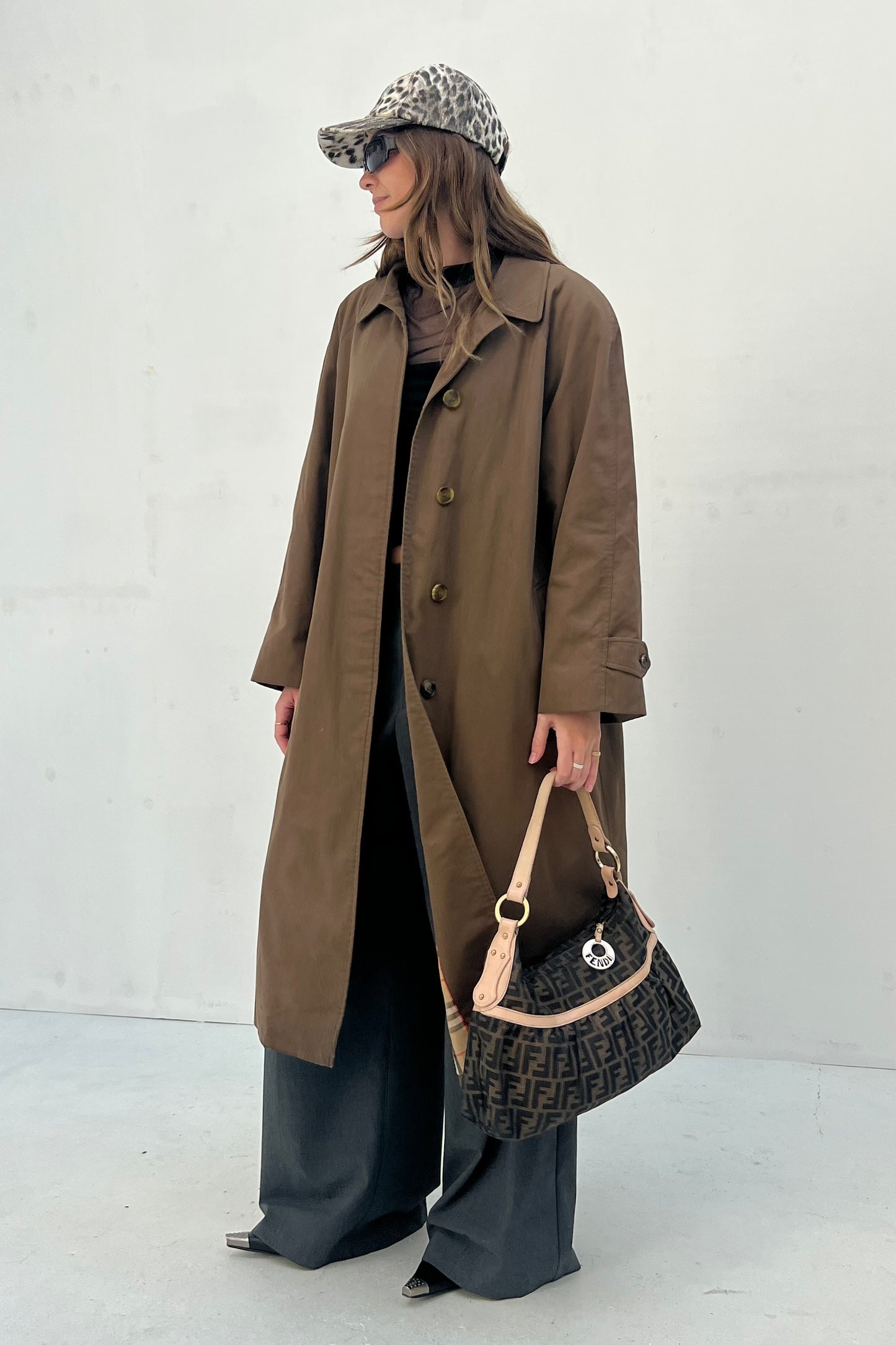 Vintage Straight Trenchcoat Brown
