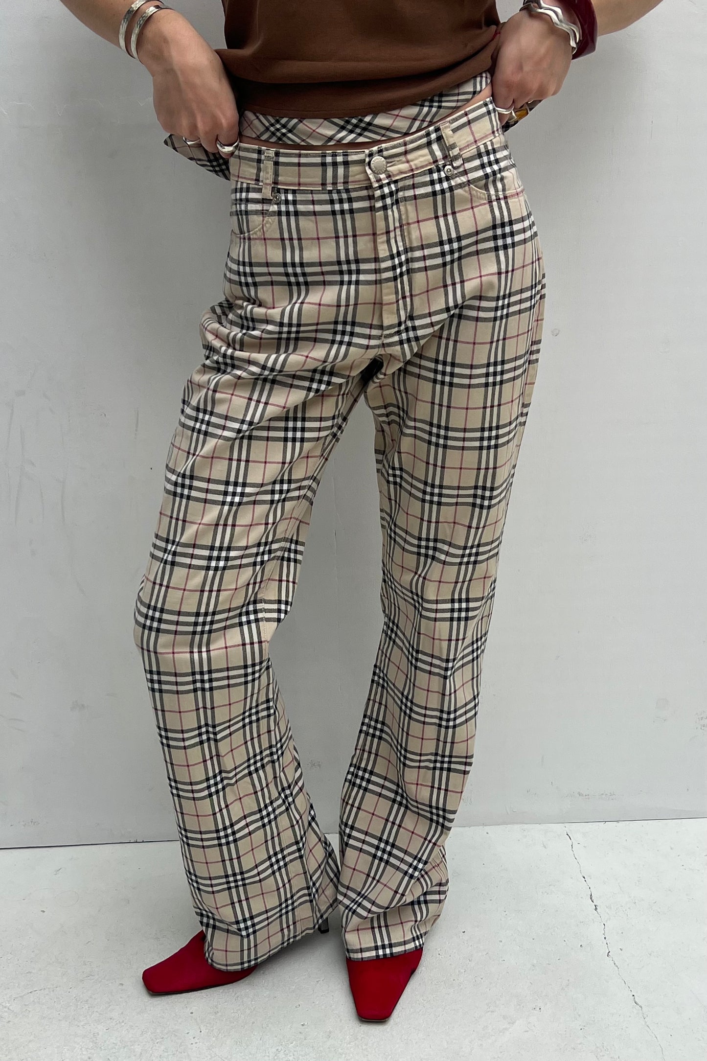 Vintage Nova check Straight Fit Pants