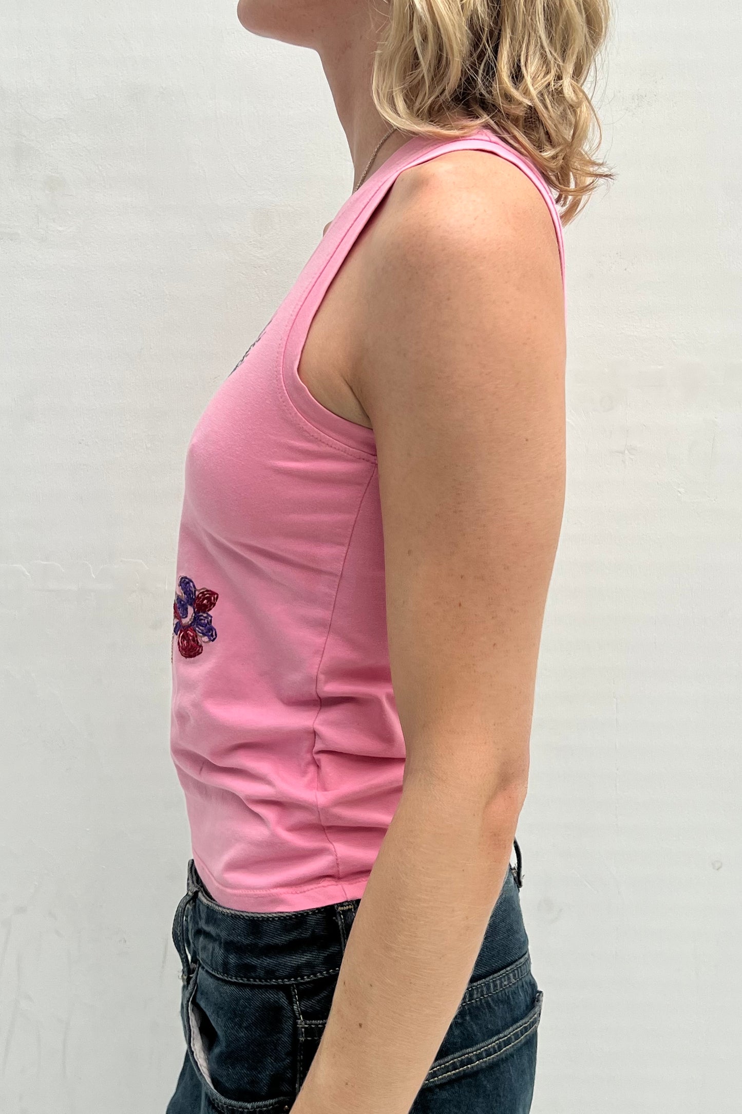 Vintage Pink Horses Tank Top -