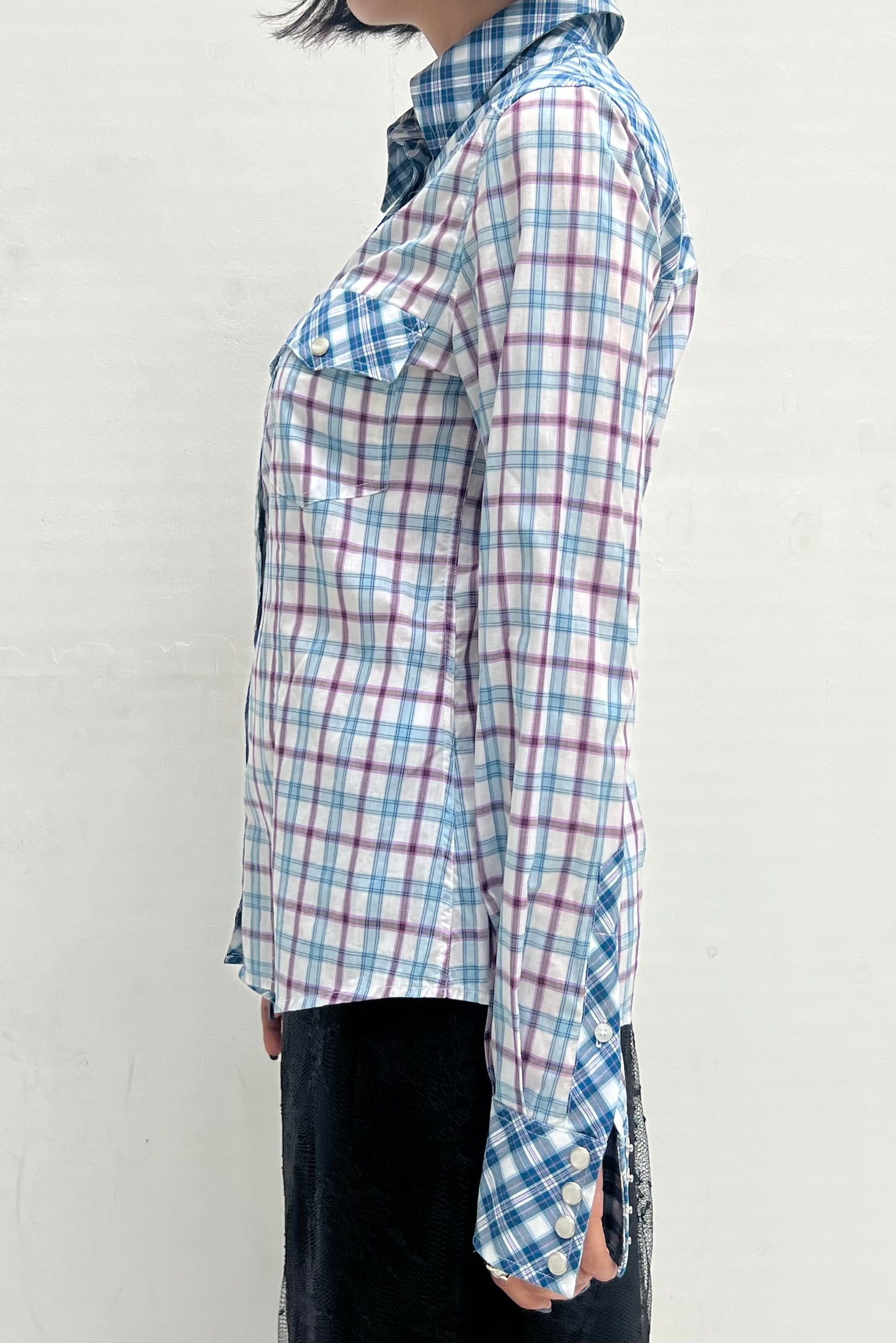 Vintage Checked Cowgirl Blouse