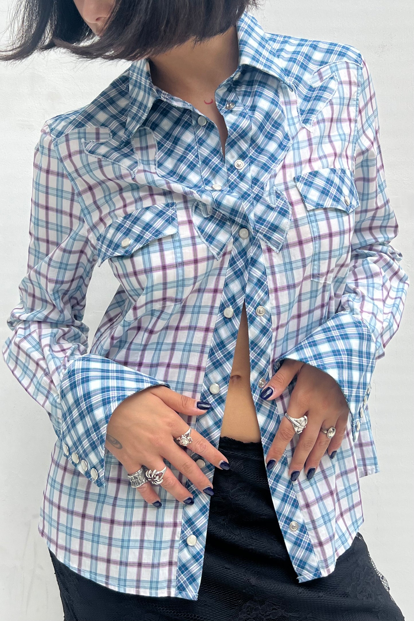 Vintage Checked Cowgirl Blouse