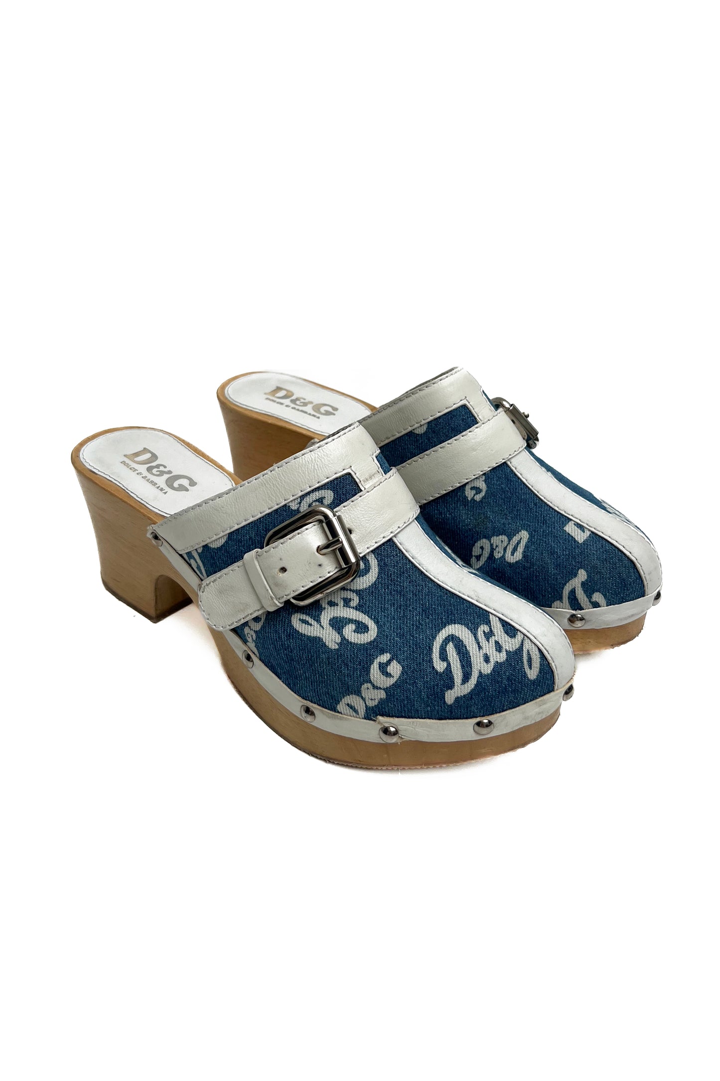 Vintage Denim Clogs 39.5