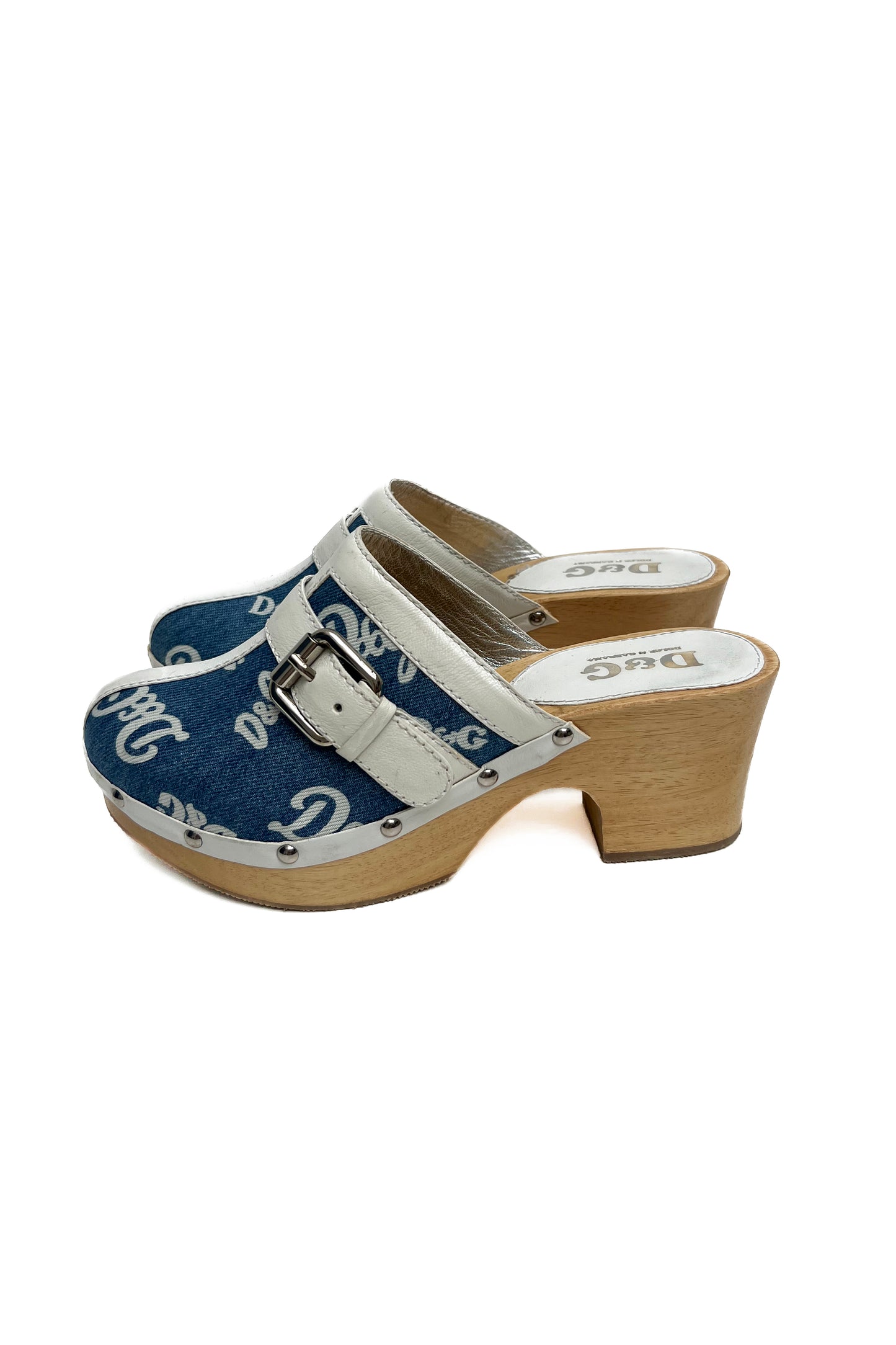 Vintage Denim Clogs 39.5