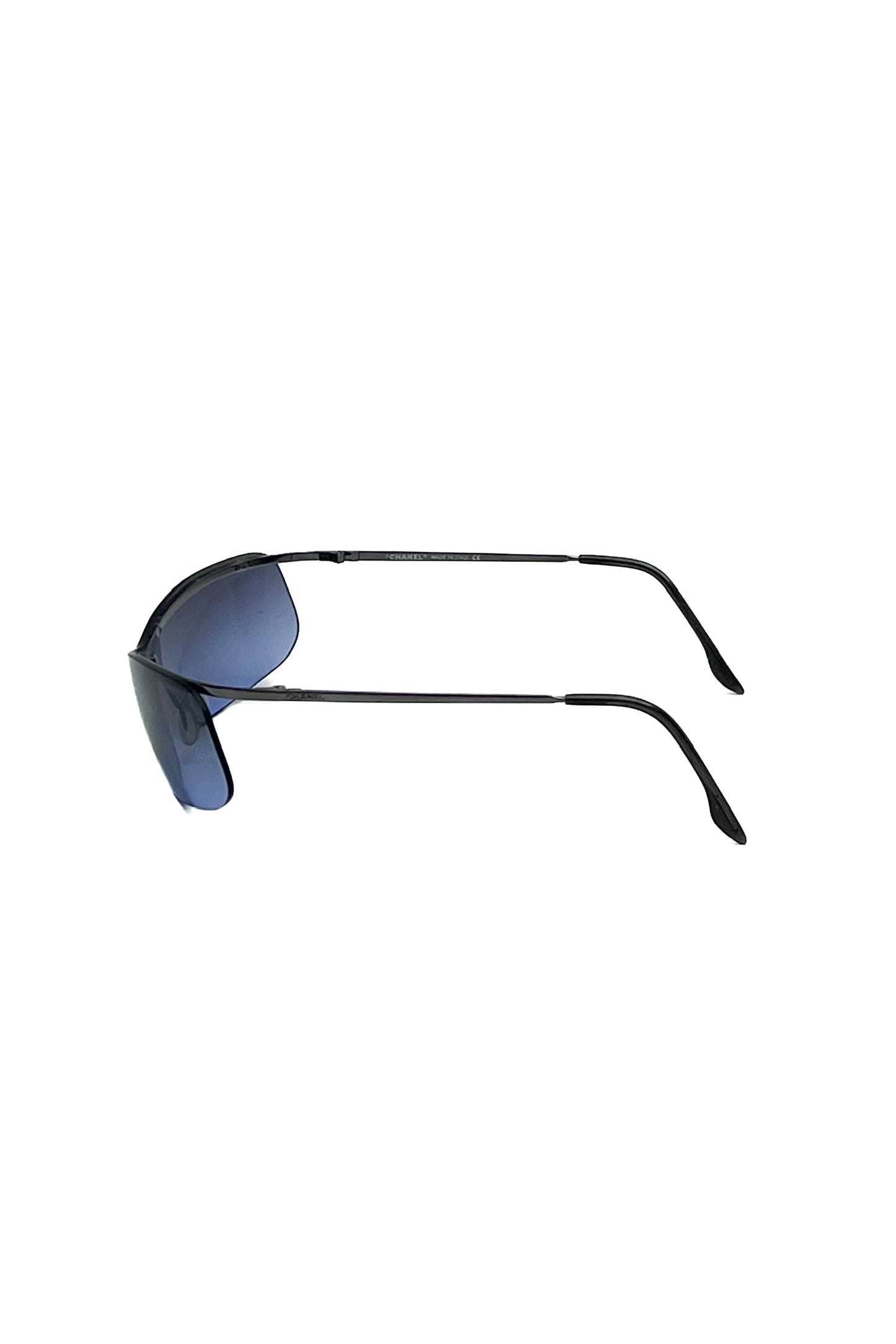 Vintage Purple Rimless Speedy Sunglasses