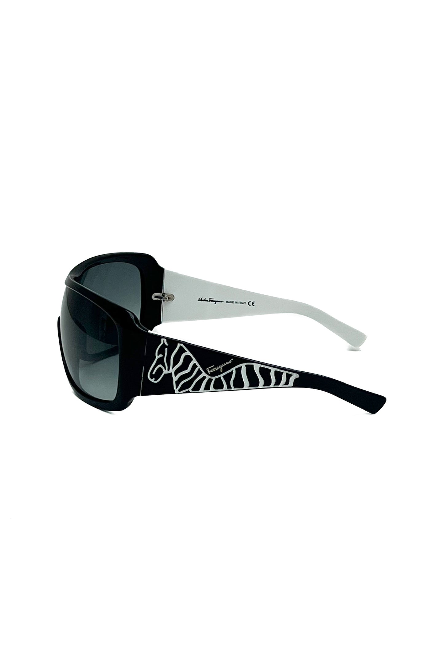 Vintage Ferragamo Panther & Zebra Mask Sunglasses