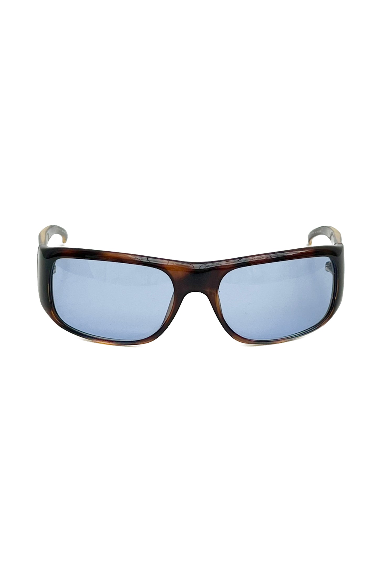 Vintage Tortoise Blue Lenses Google Sunglasses