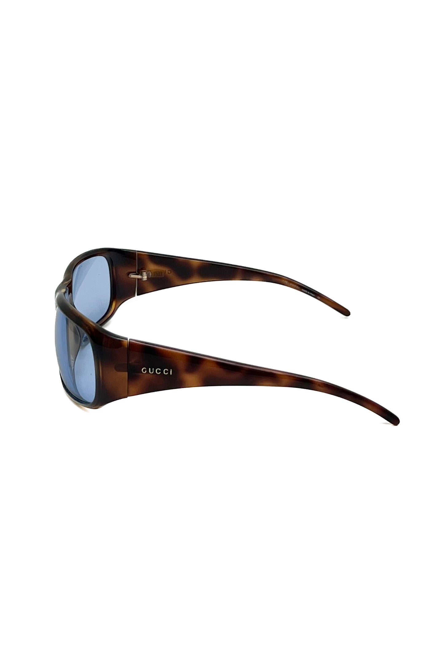 Vintage Tortoise Blue Lenses Google Sunglasses