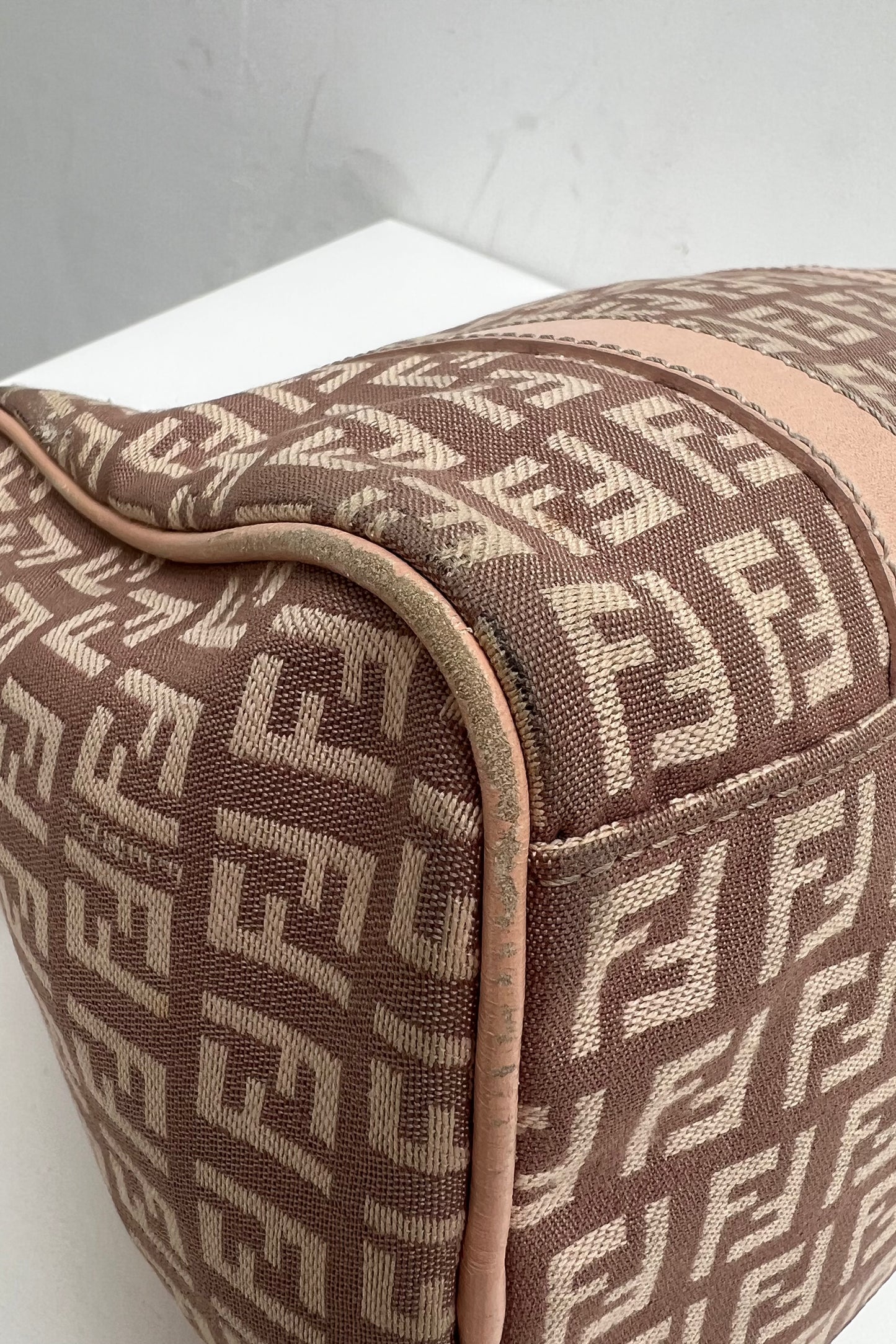 Vintage Nude Zuchino Boston Bag