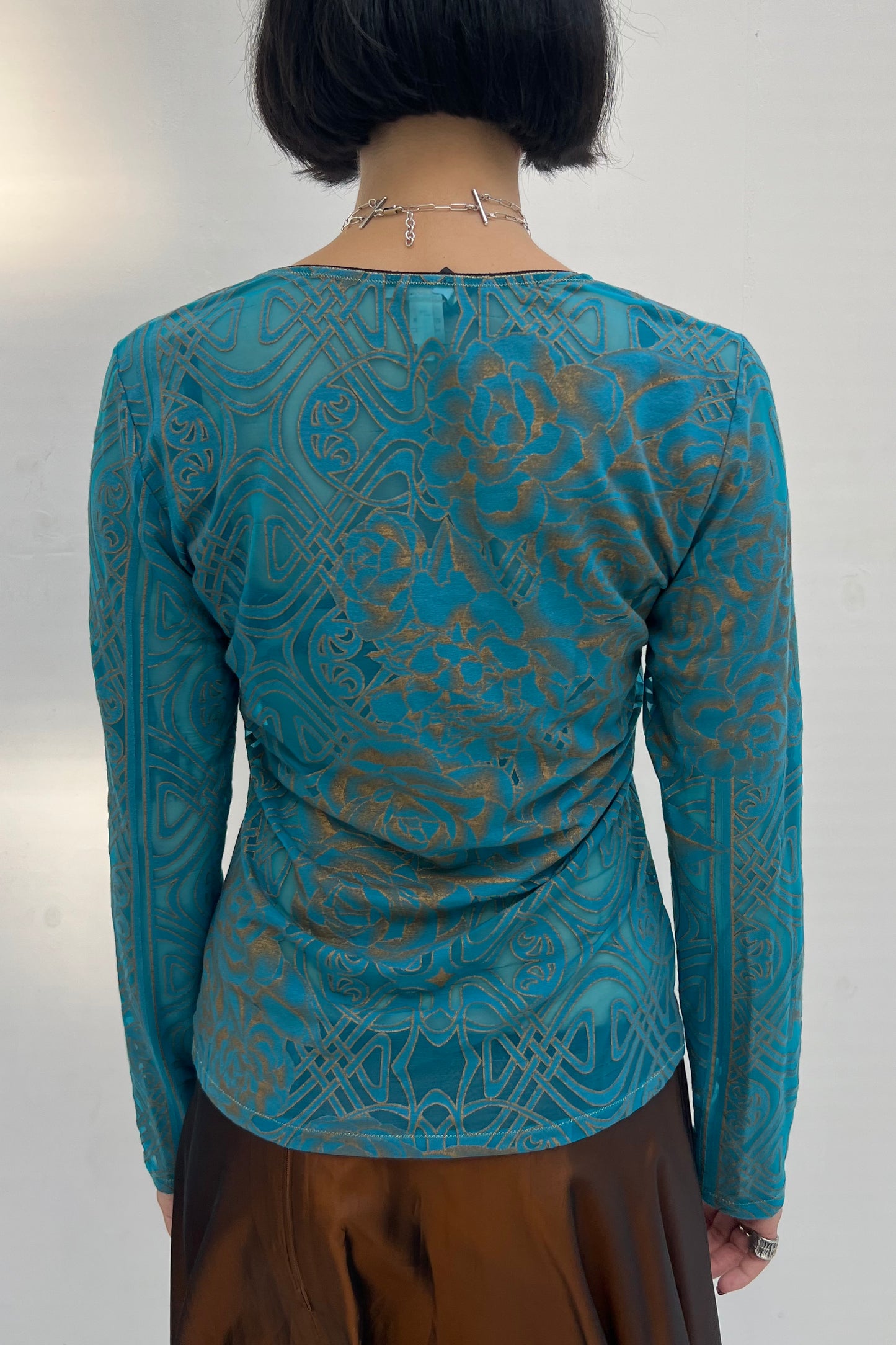 Vintage Petrol & Golden Details Longsleeve