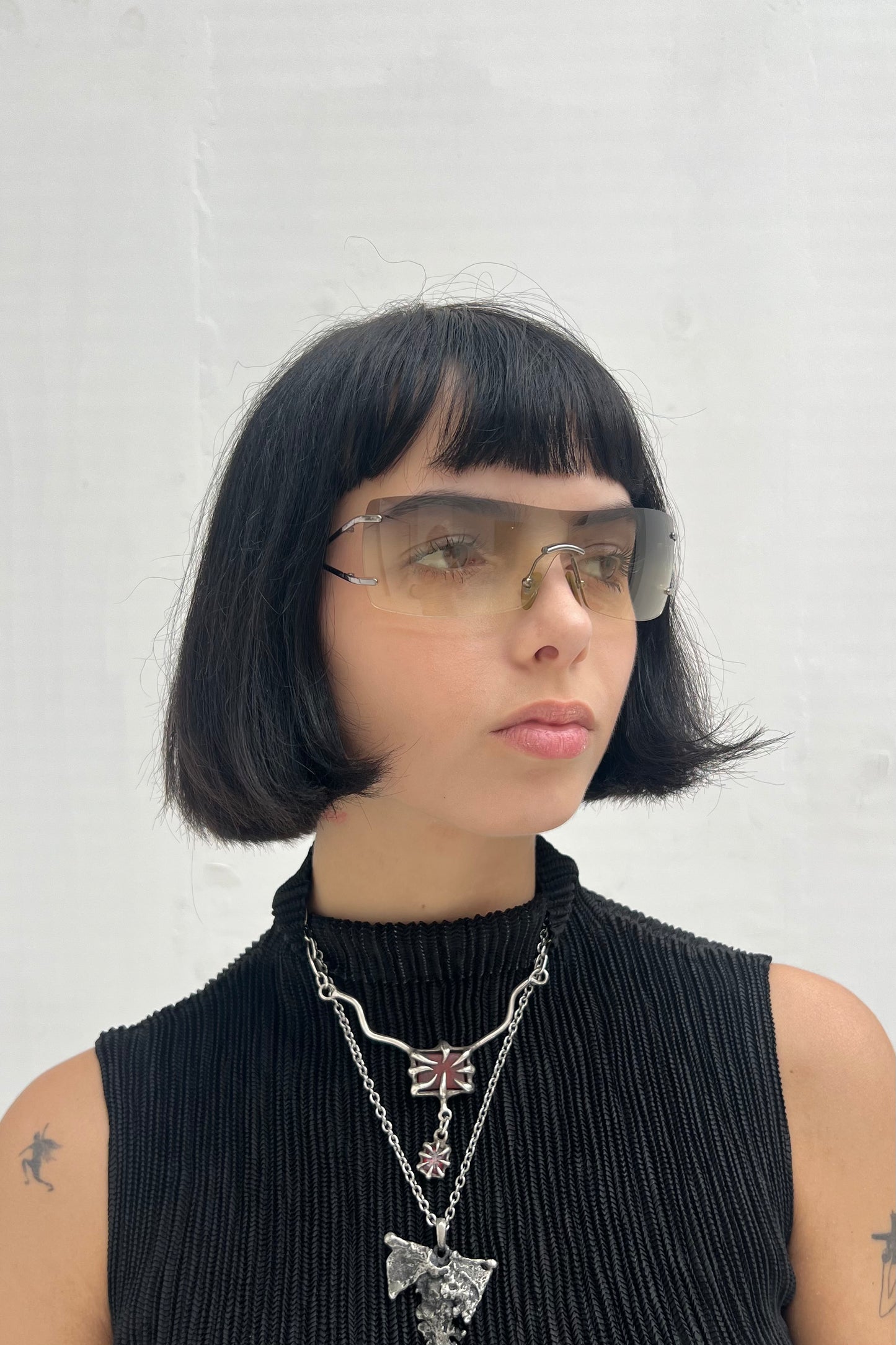 Vintage Transparent Mask Sunglasses