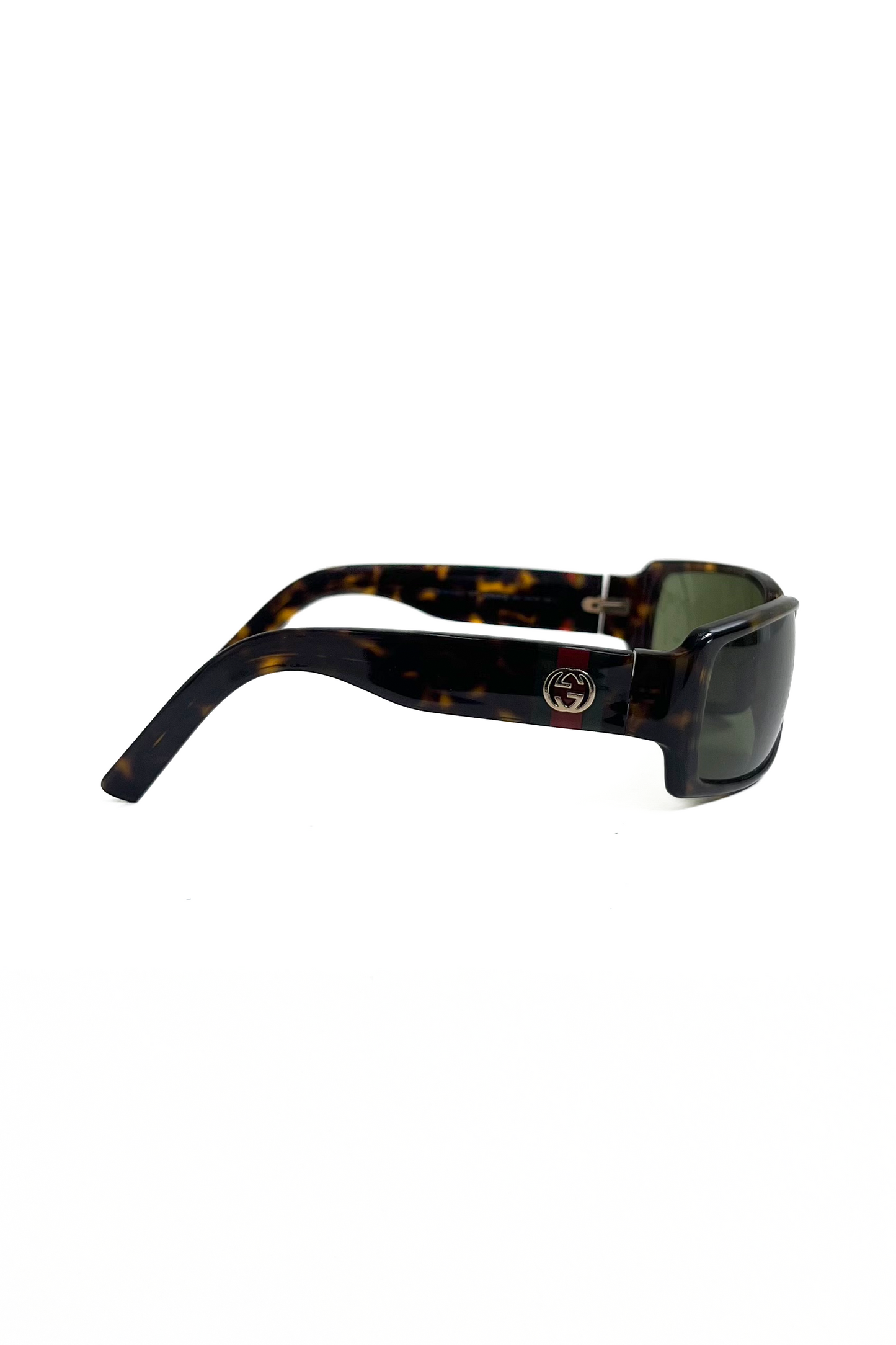 Vintage Classic Tortoise Red & Green Logo Sunglasses