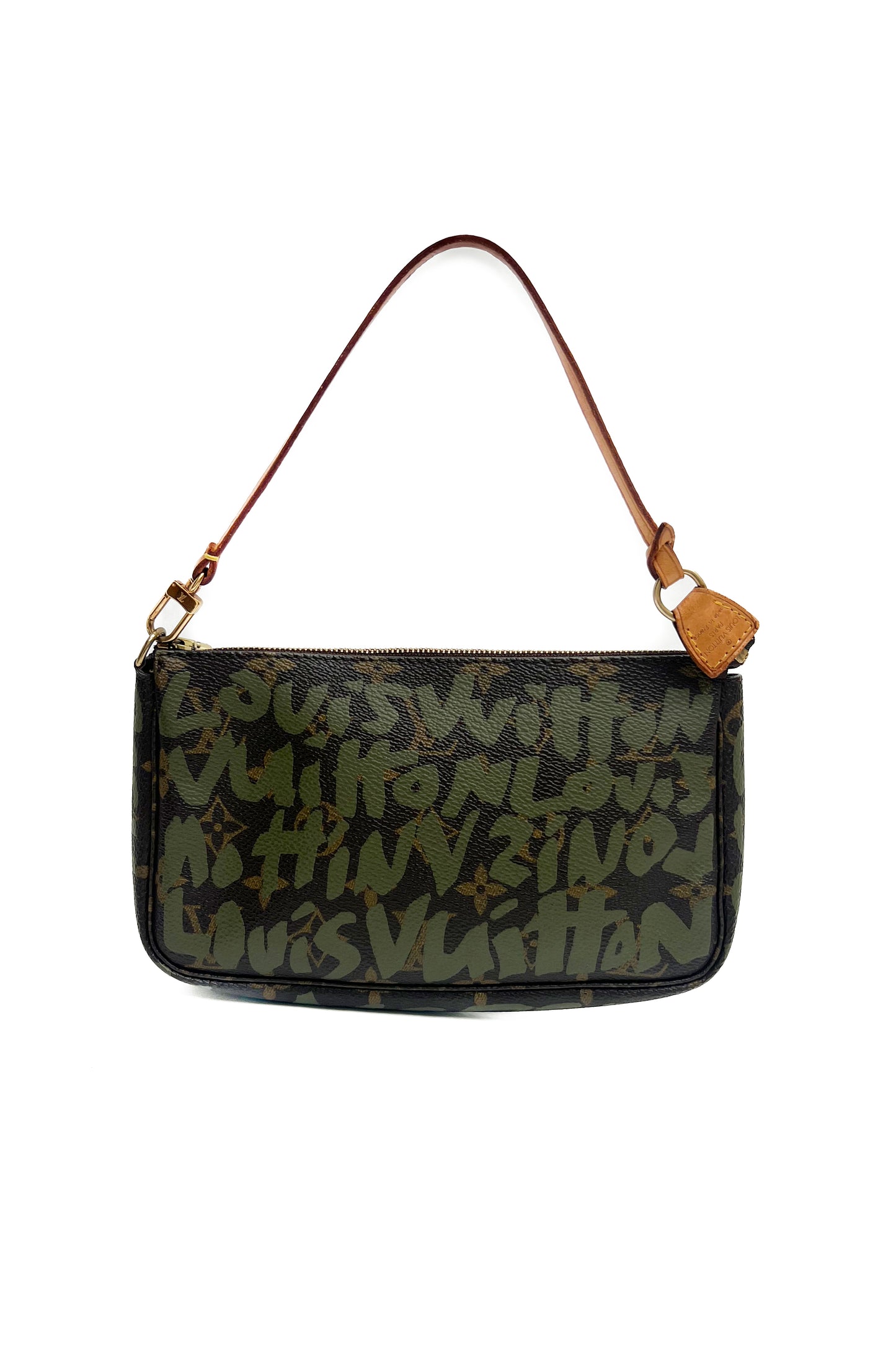 Vintage green Stephen Sprouse Graffiti Pochette