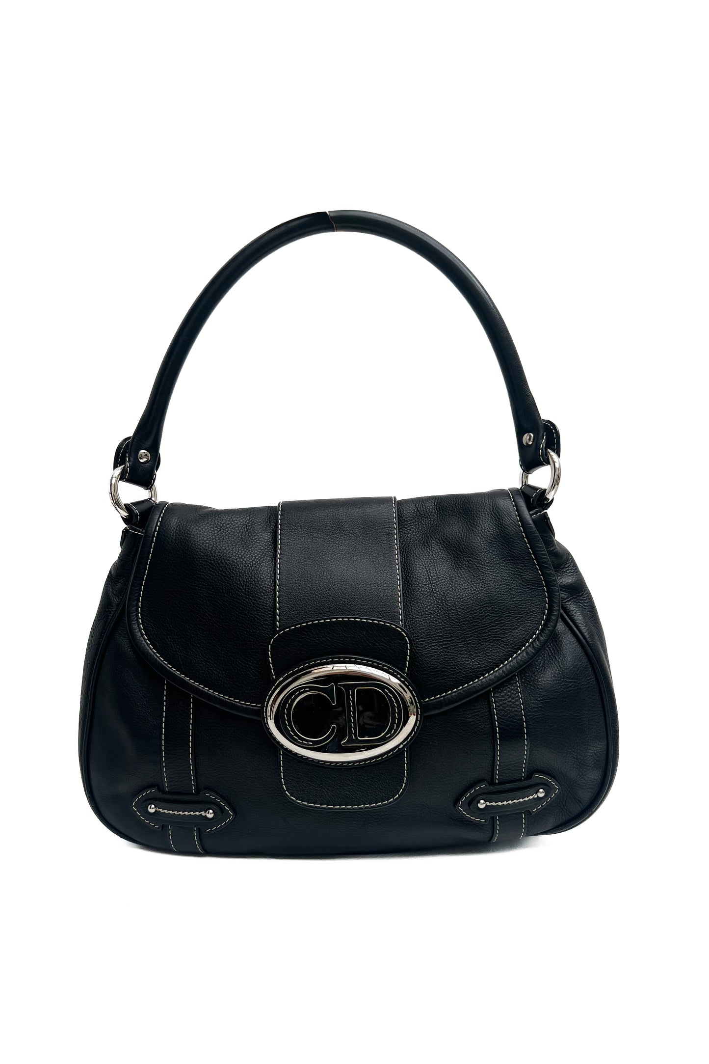 Vintage Black & Silver Logo Street Chic Bag