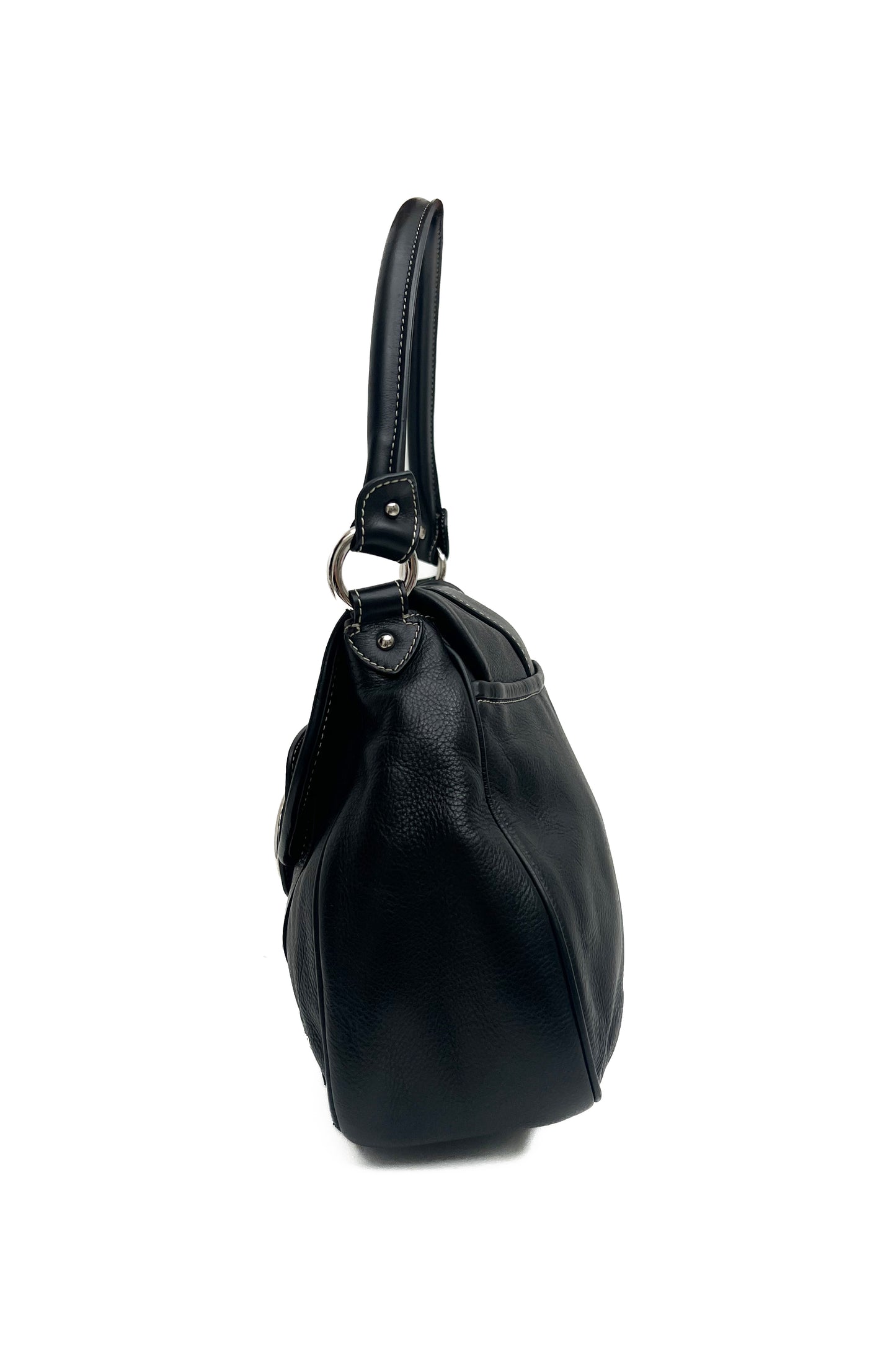 Vintage Black & Silver Logo Street Chic Bag