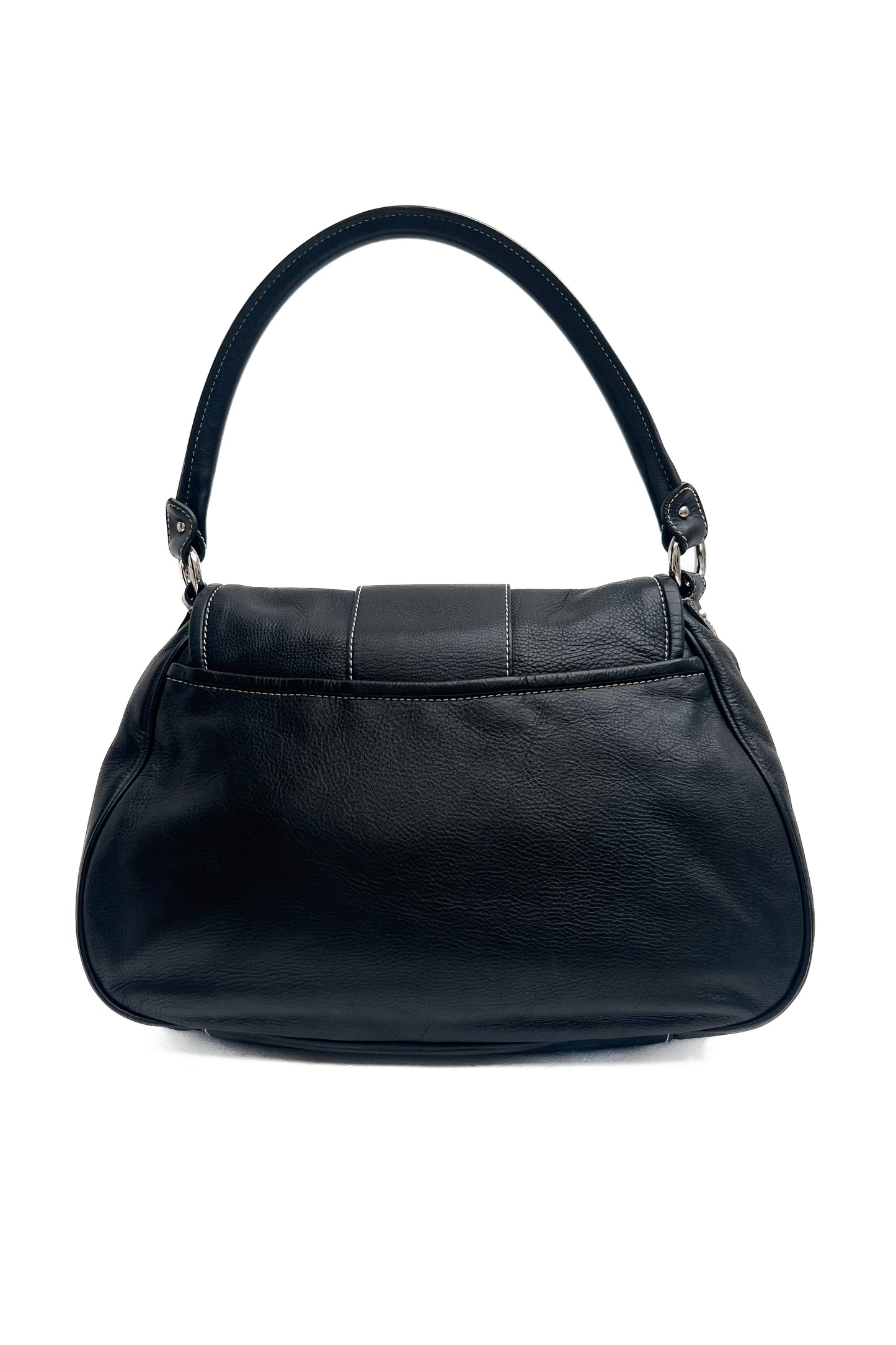 Vintage Black & Silver Logo Street Chic Bag